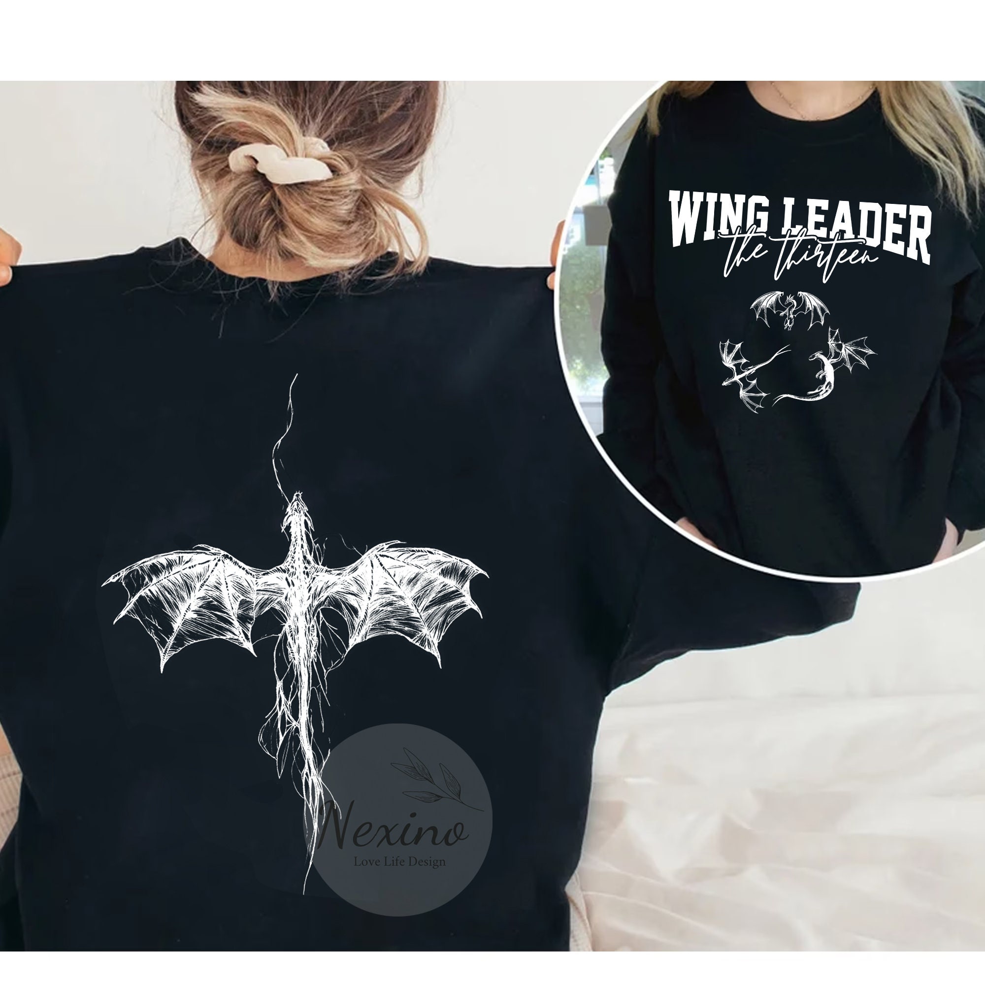 Wing Leader The Thirteen Book Lover Readers ACOTAR Sweatshirt image 1