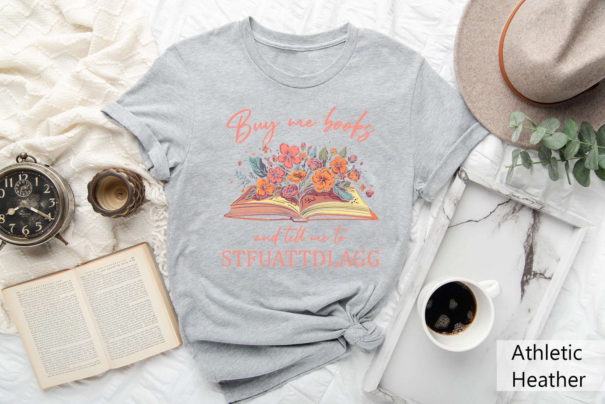 Buy Me Books And Tell Me STFUATTDLAGG Lover Reading Dark Librarian Shirt image 4