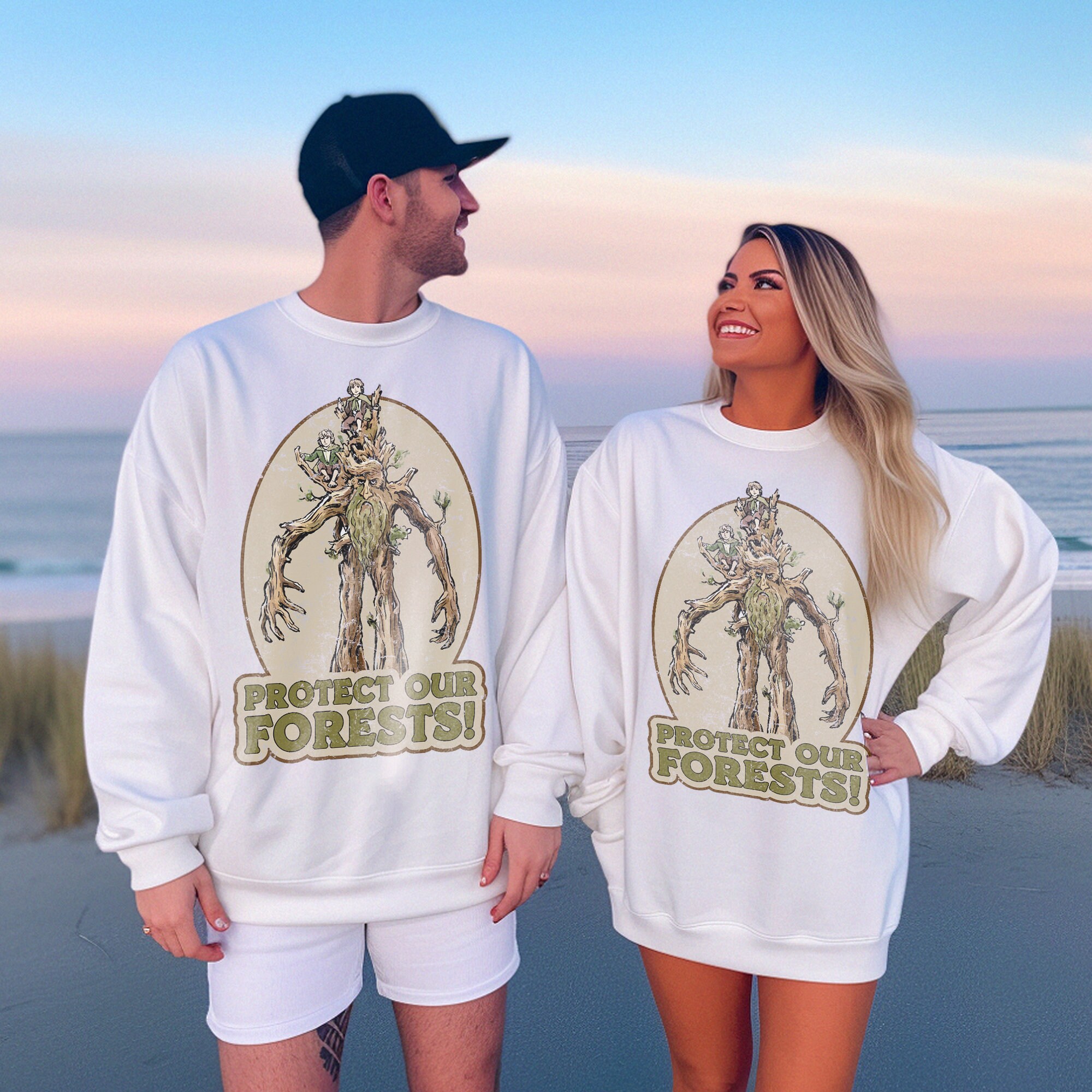 Treebeard Protect Our Forest Middle Earth Shire Hobbit Fellowship Fantasy Book Sweatshirt image 2