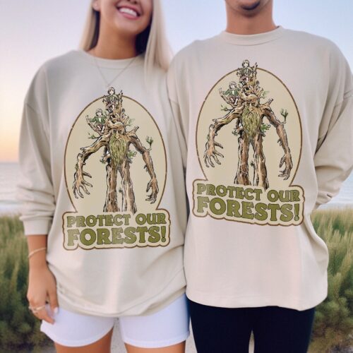 Treebeard Protect Our Forest Middle Earth Shire Hobbit Fellowship Fantasy Book Sweatshirt image 0