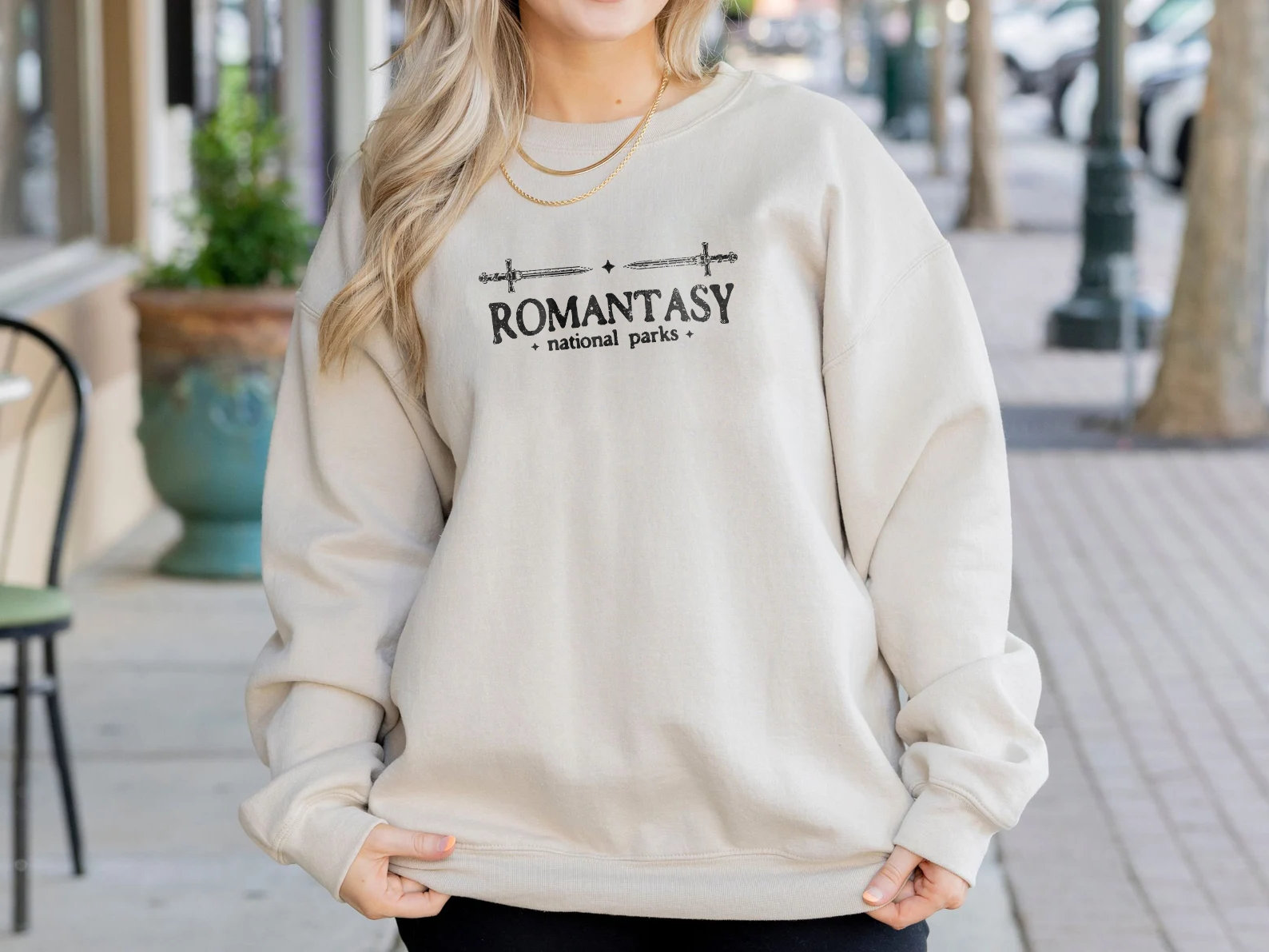 Romantasy Reader Bookish Tropes ACOTAR Fourth Wing FBAA Sweatshirt image 1