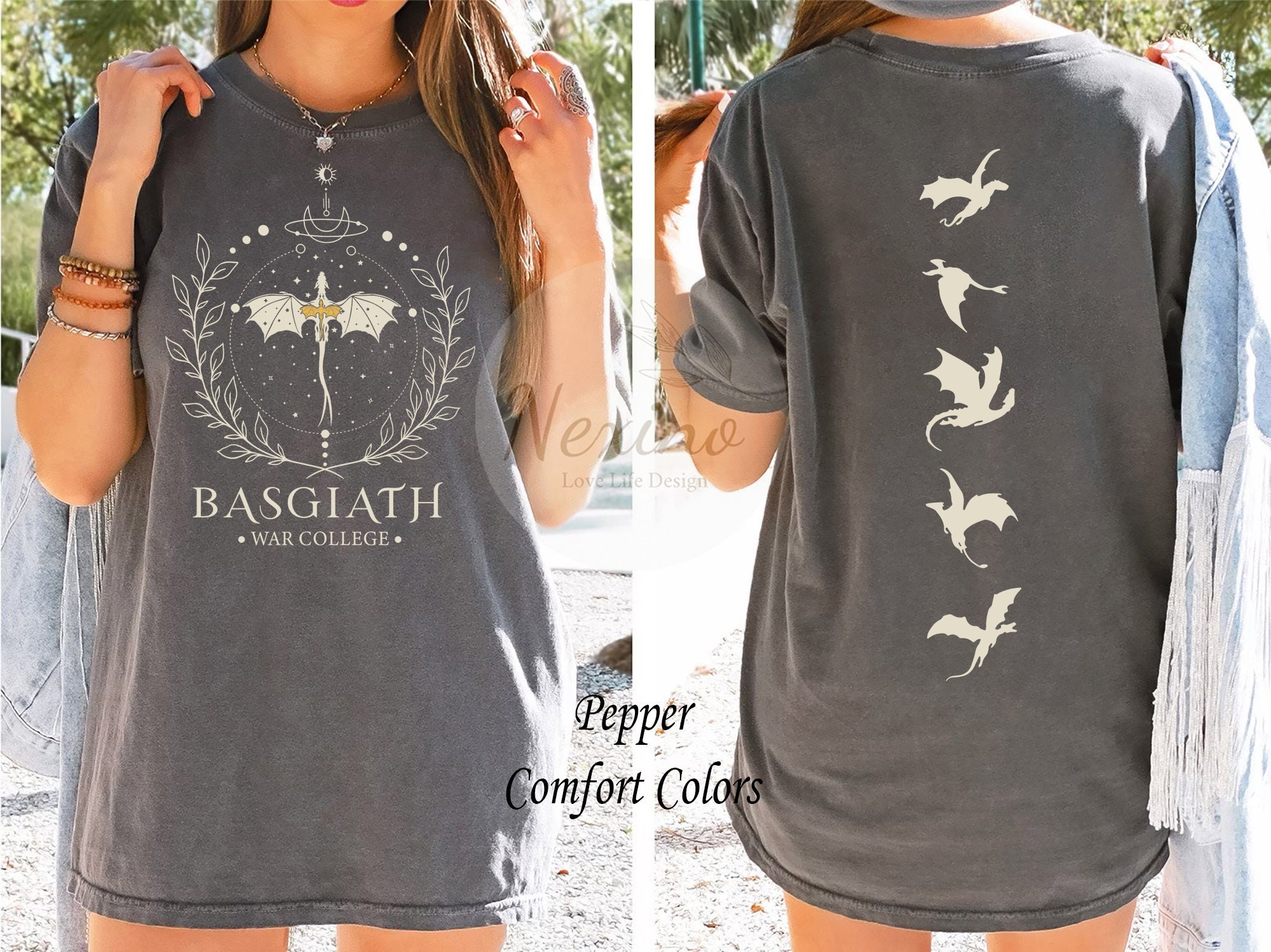 Basgiath War College Fourth Wing Dragon Rider Rebecca Yoros Bookish Shirt image 1