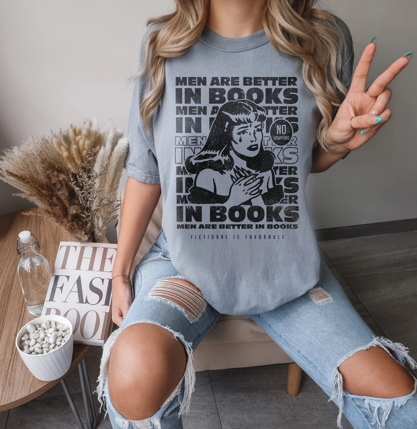 Bookish Fictional Men Are Better In Books Morally Grey Fantasy Romance Reader Shirt image 5