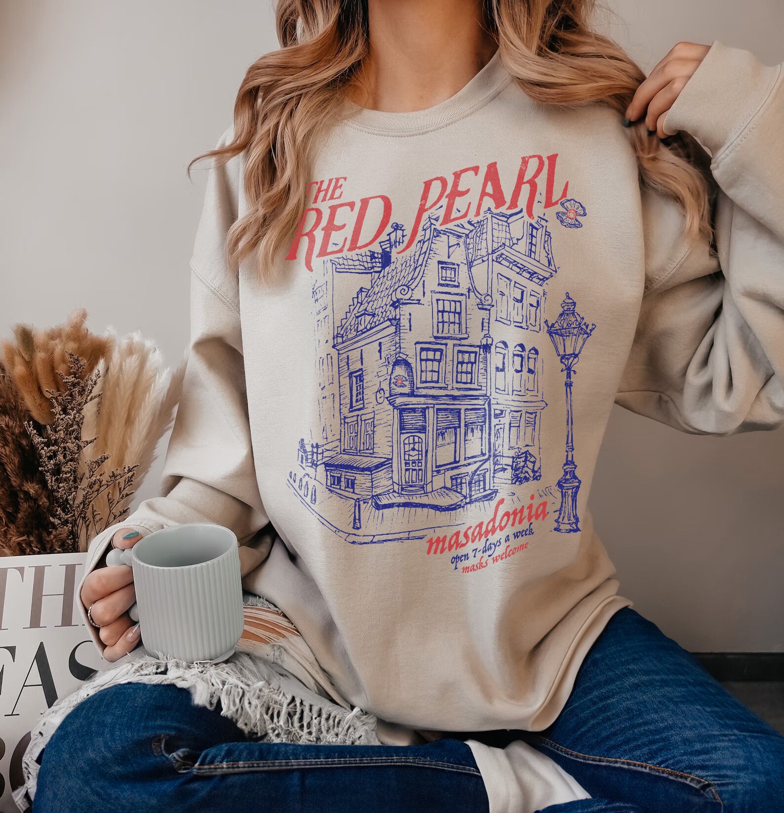 FBAA The Red Pearl From Blood And Ash Bookish JLA Masadonia Atlania Sweatshirt image 1