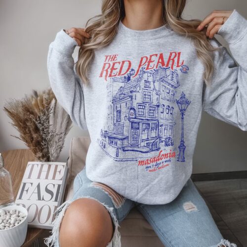 FBAA The Red Pearl From Blood And Ash Bookish JLA Masadonia Atlania Sweatshirt image 0