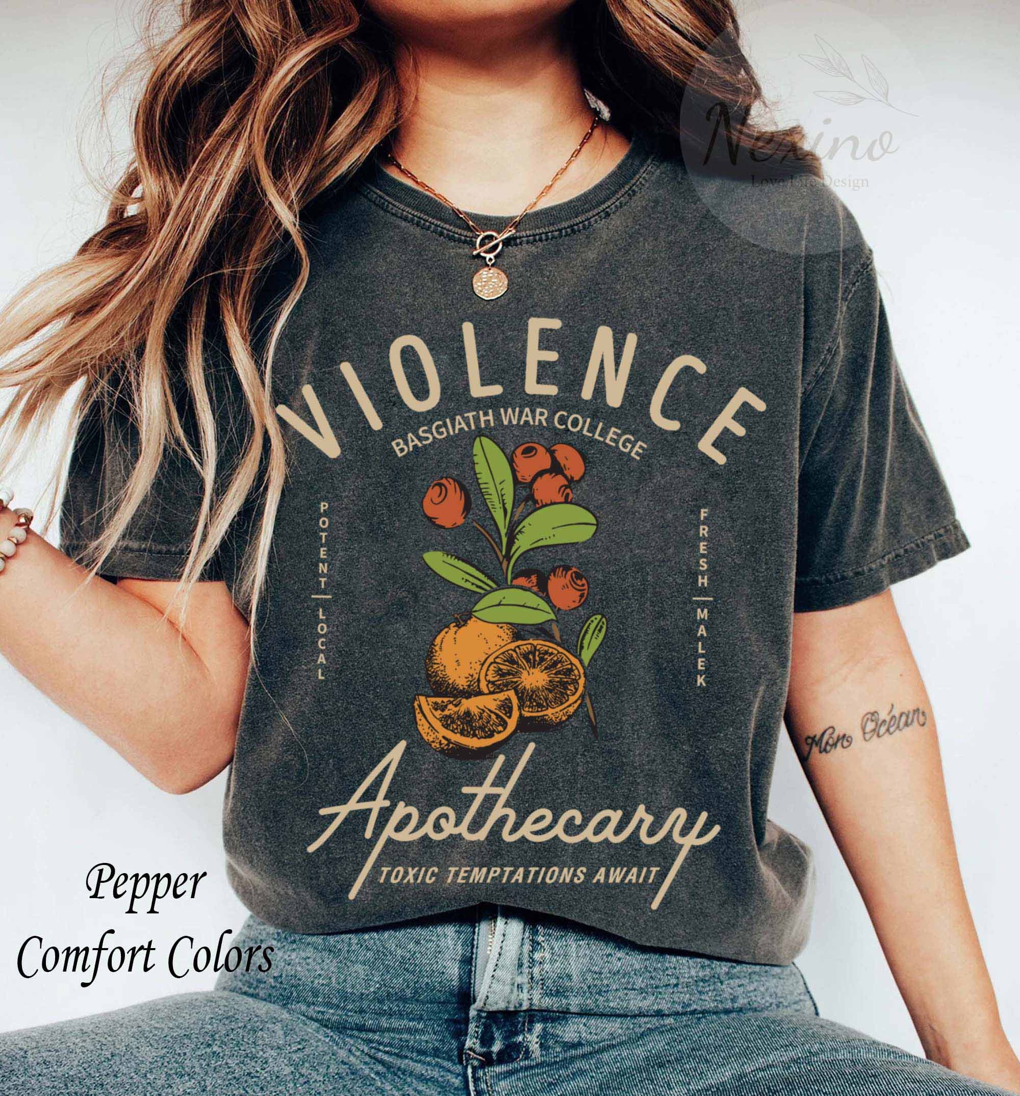 Violet Sorrengail Apothecary Basgiath War College Book Lovers Fourth Wing Quadrant Shirt image 1