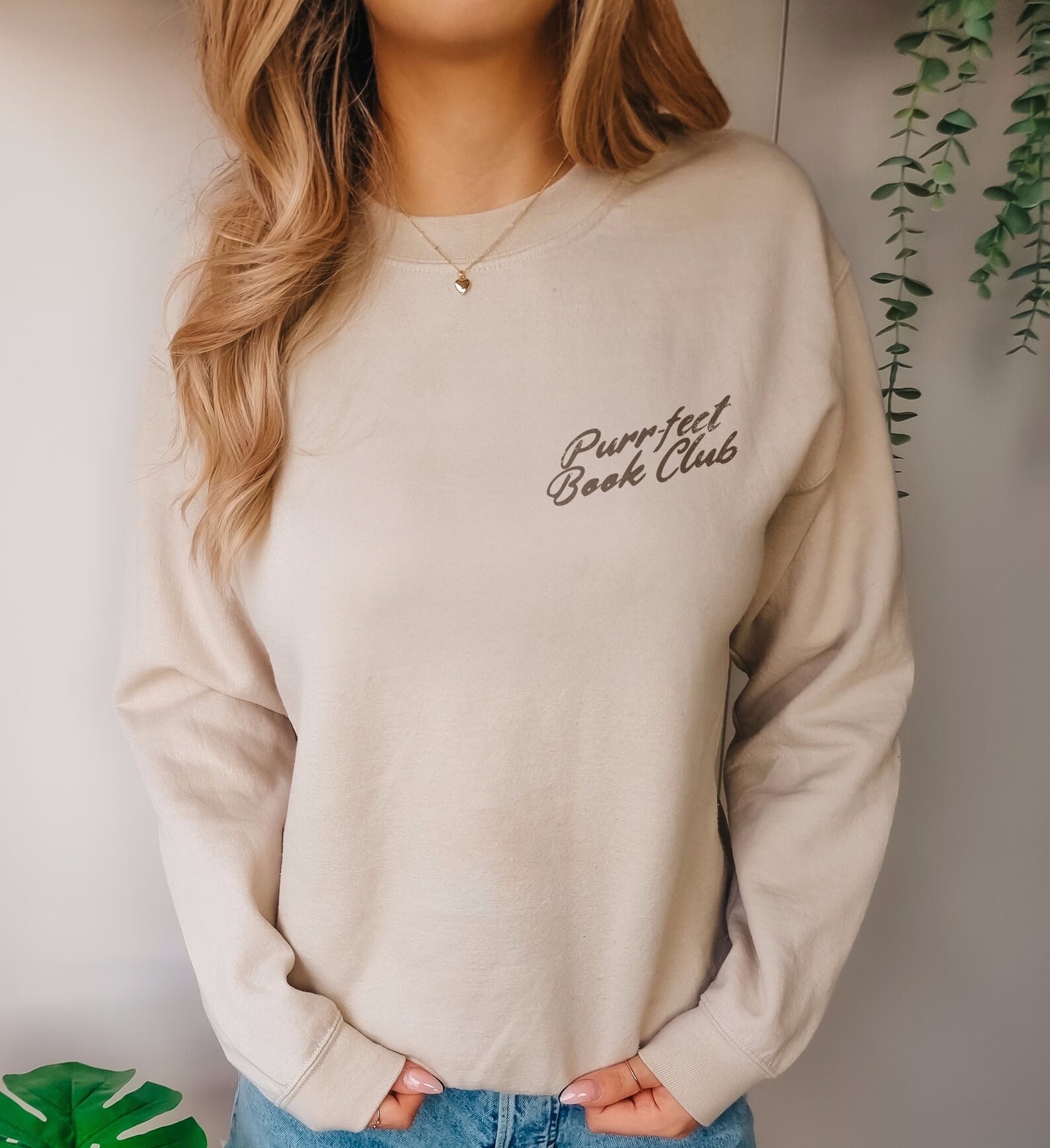 Cat Bookish Club Lovers Reading Bookish Sweatshirt image 1