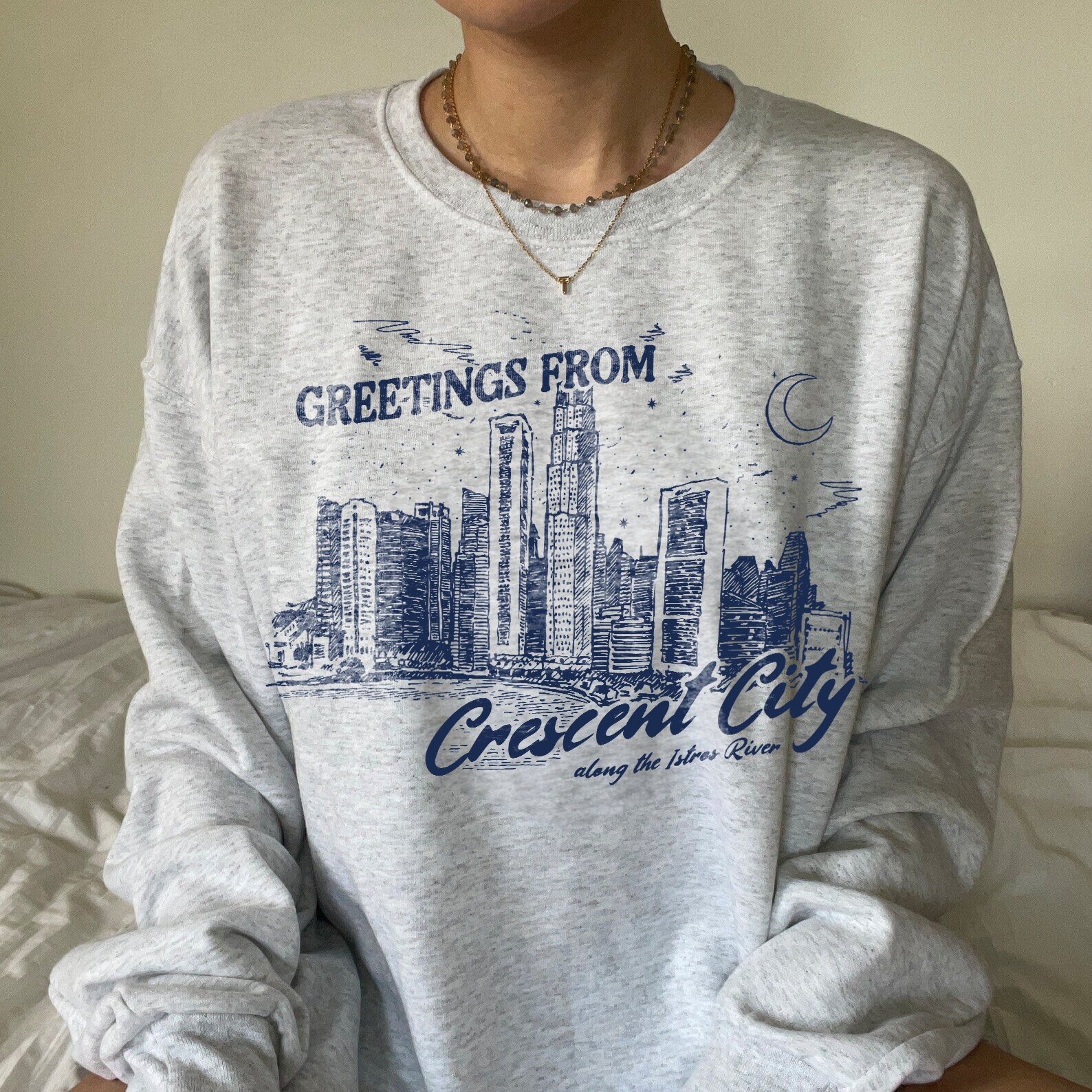 Crescent City Bryce Quinlan Lunathion SJM Bookish ACOTAR Throne Of Glass Sweatshirt image 1