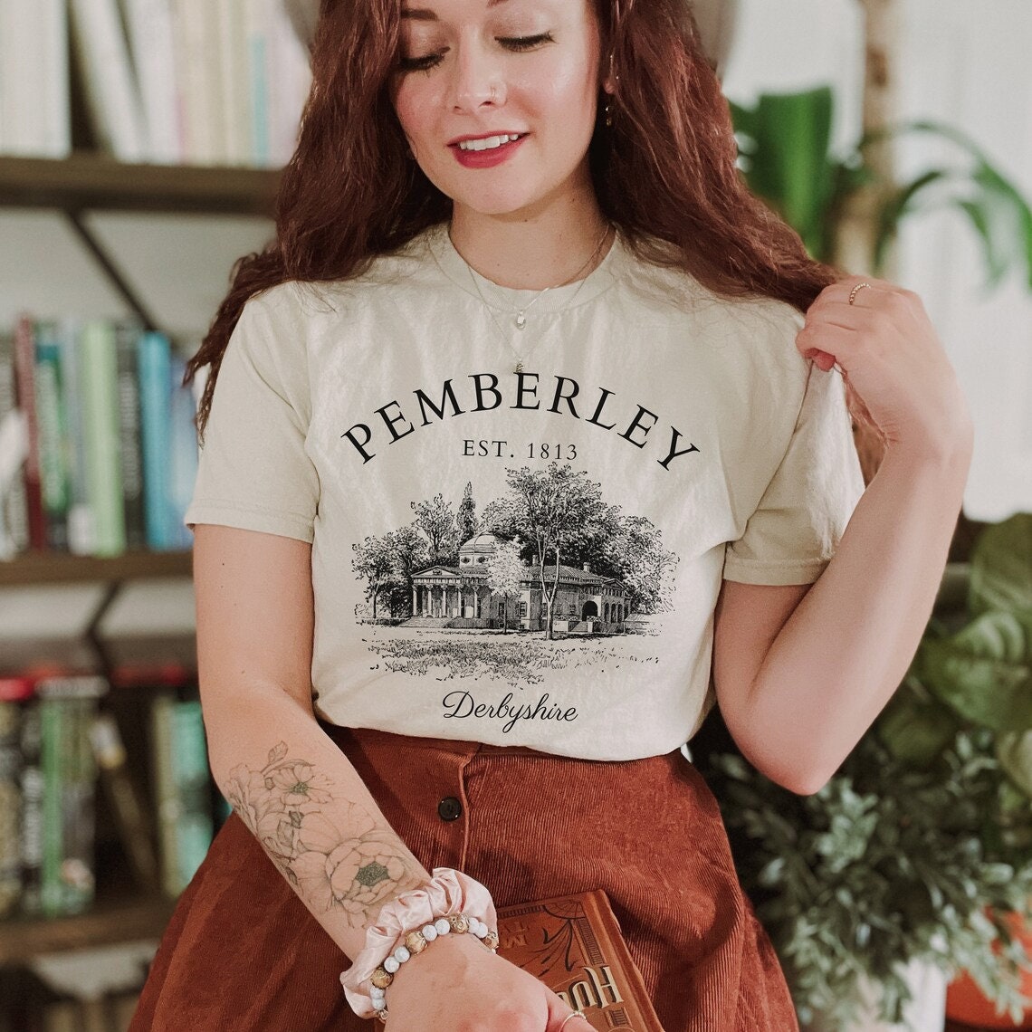 Pride And Prejudice Jane Austen Pemberley Literature Bookish Reading Bibliophile Shirt image 2