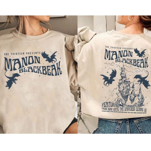 Manon Blackbeak Throne Of Glass SJM Rowan Whitethorn ACOTAR Crescent City RhysandBook Quote Sweatshirt image 0