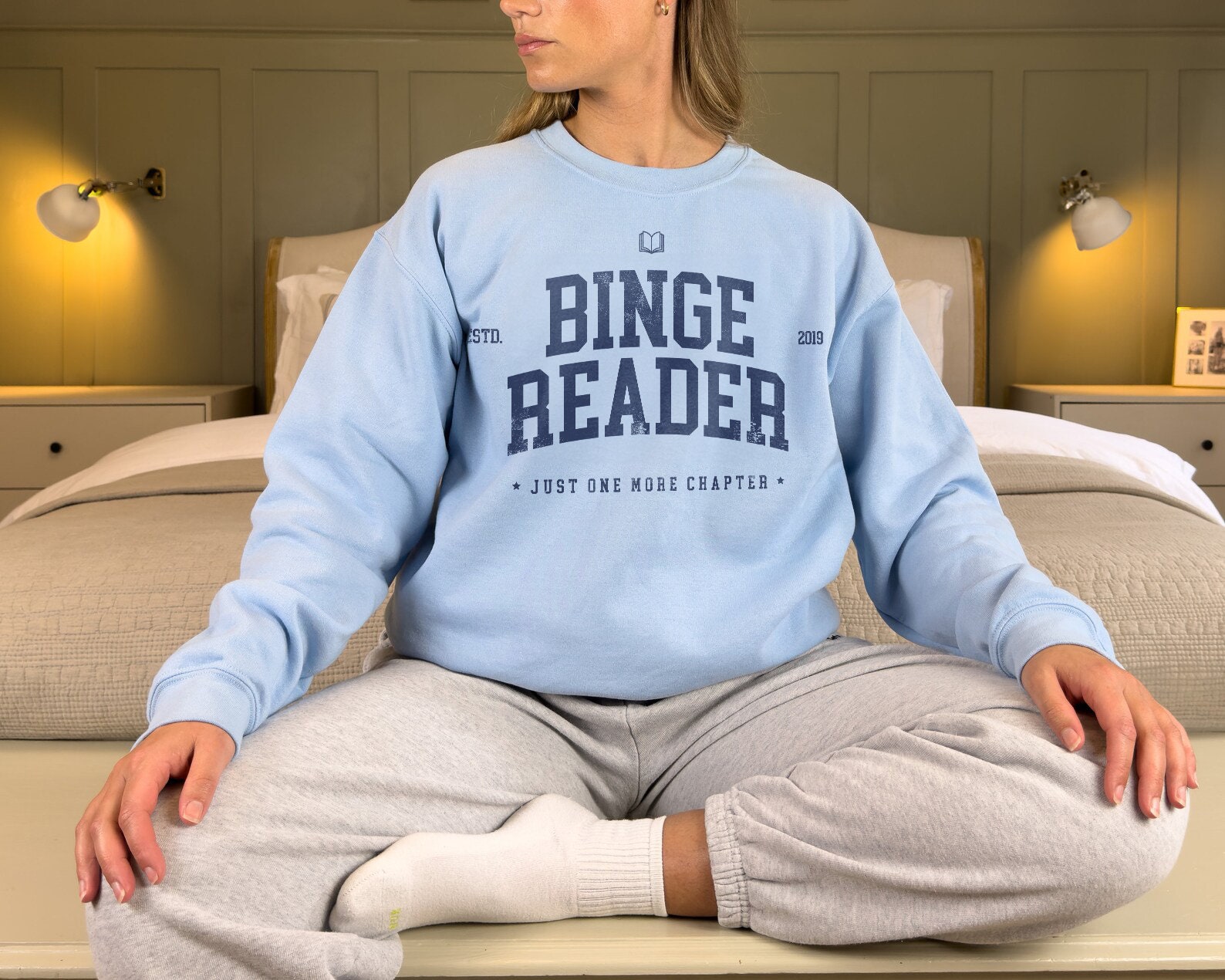 Binge Reader Bookish One More Chapter Lover Addict Sweatshirt image 4