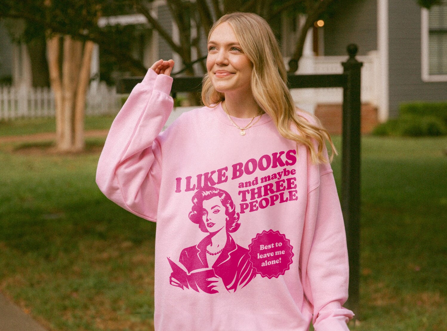 Retro Anti Social Reader Bookish Lover Smut Slut Addict Romance Sweatshirt image 2