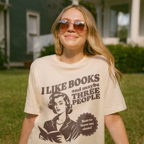 Retro Anti-Social Book Club Lover Reader Smut Slut Addict Romance Shirt image 0