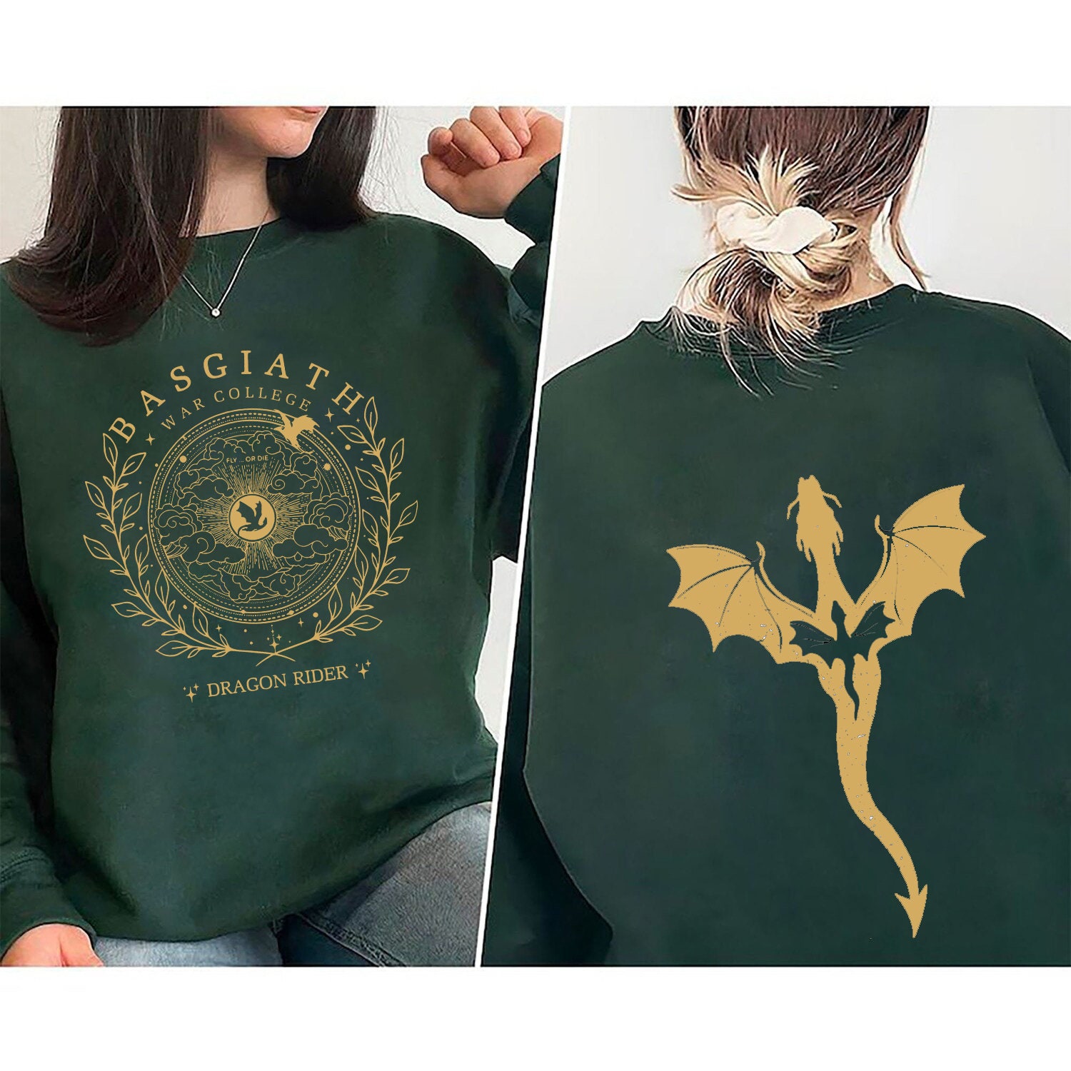 Fourth Wing Basgiath War College Dragon Rider Bookish Sweatshirt image 1