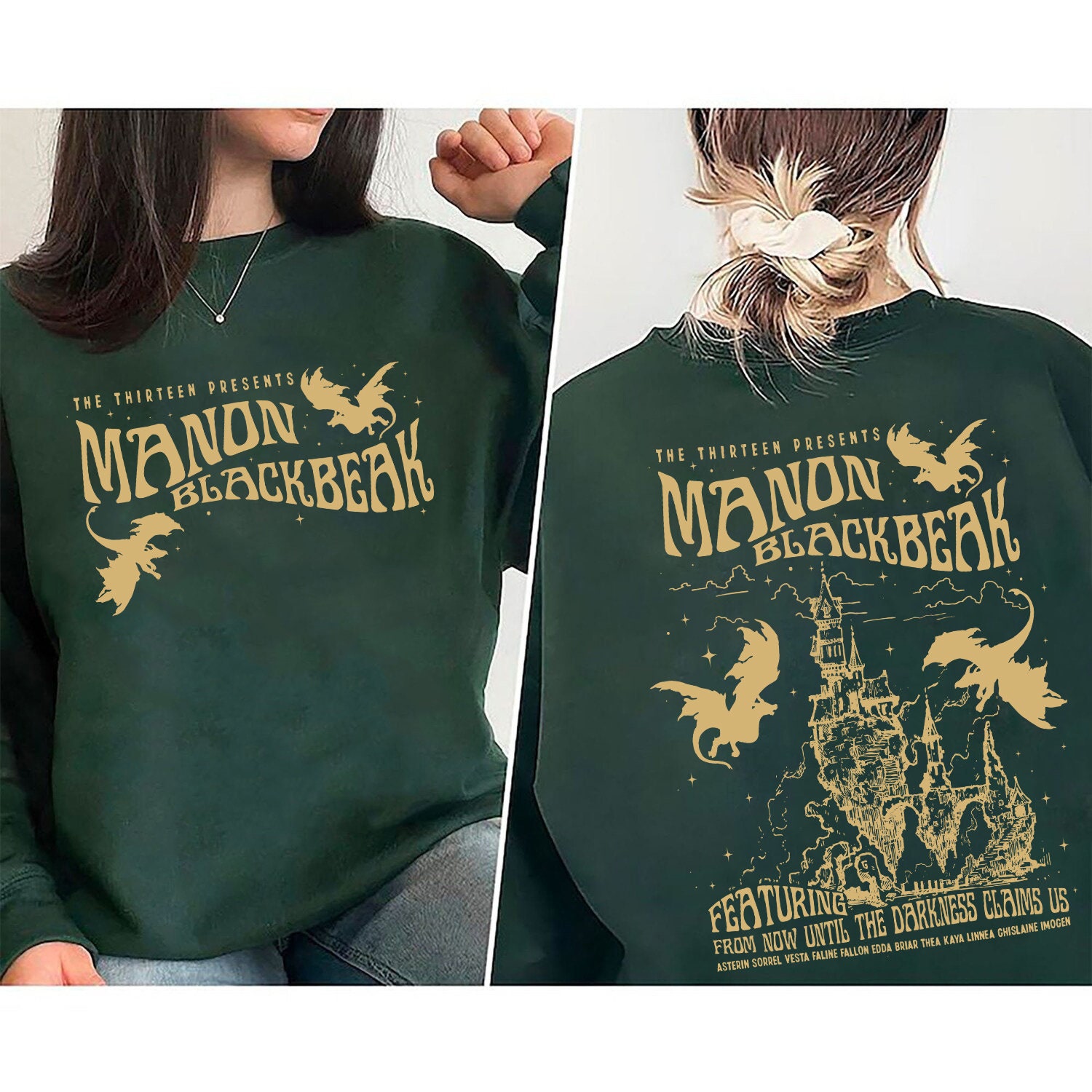 Manon Blackbeak Throne Of Glass SJM Rowan Whitethorn ACOTAR Crescent City RhysandBook Quote Sweatshirt image 3