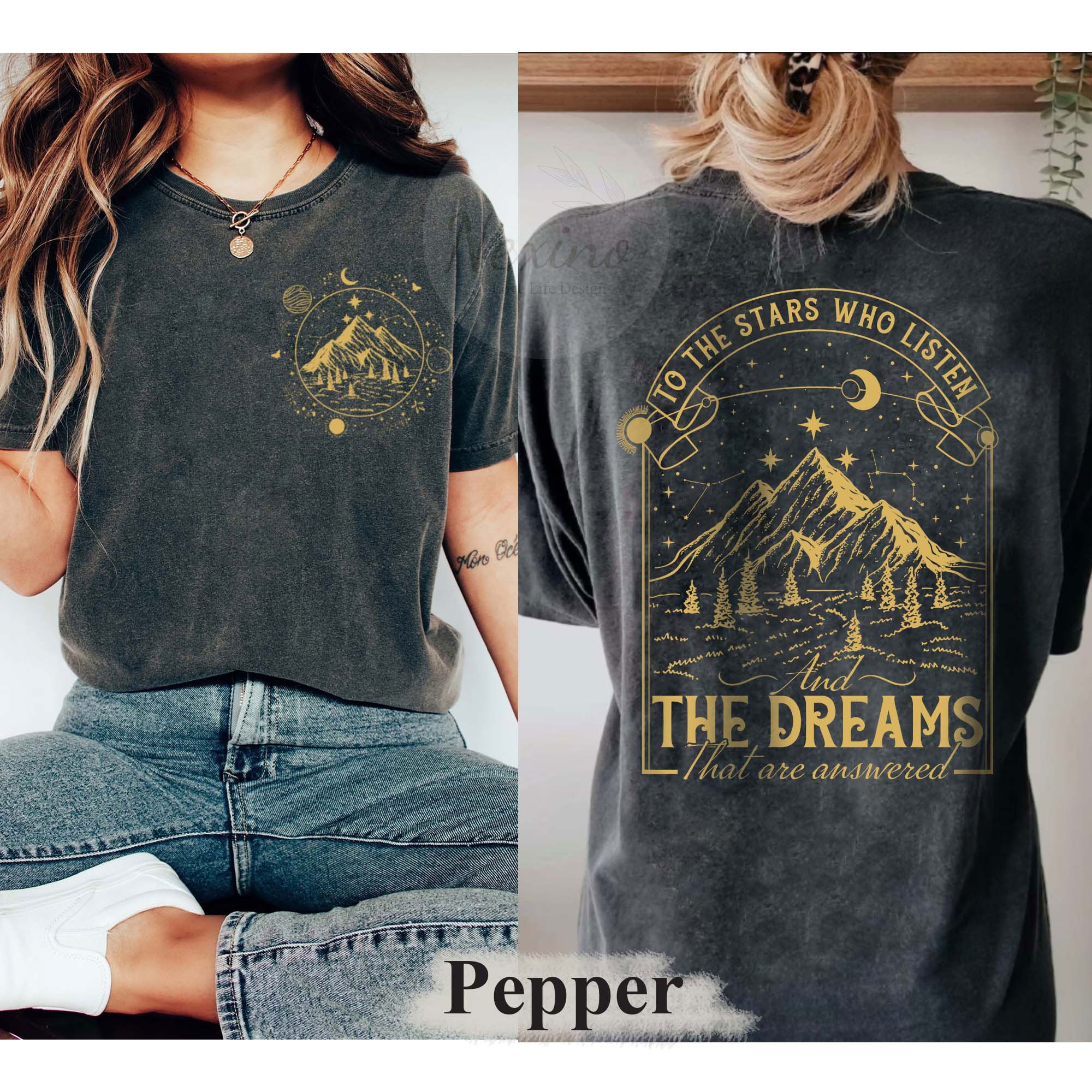 To The Stars Who Listen And The Dreams That Are Answered Acotar Book Lover Shirt image 3