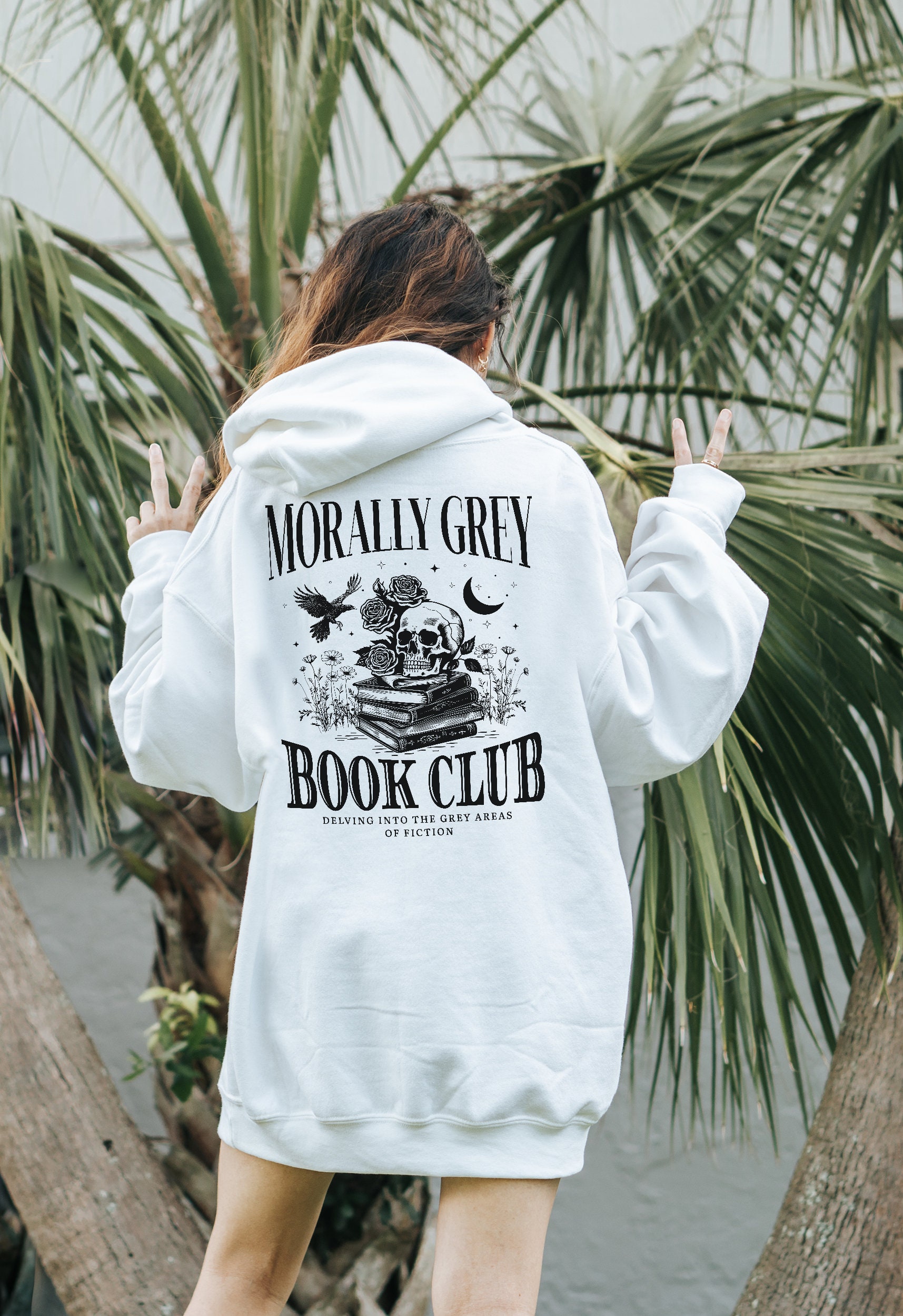 Morally Grey Book Club Smut Worm Death By TBR Dark Romantasy Enemies To Lovers Hoodie image 1