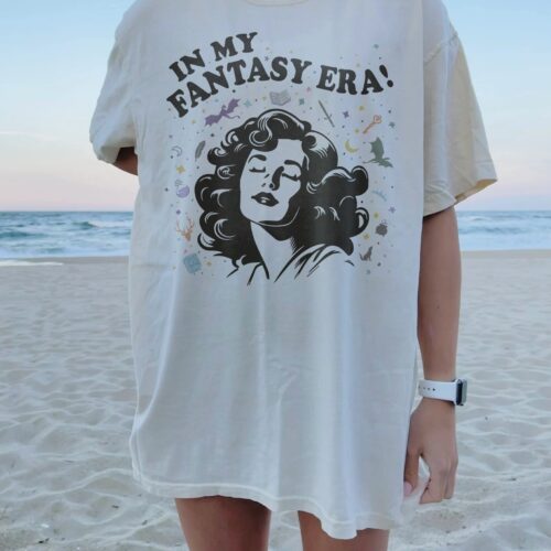 Bookish In My Fantasy Era Lover Reader ACOTAR TOG Fourth Wing SJM Shirt image 0