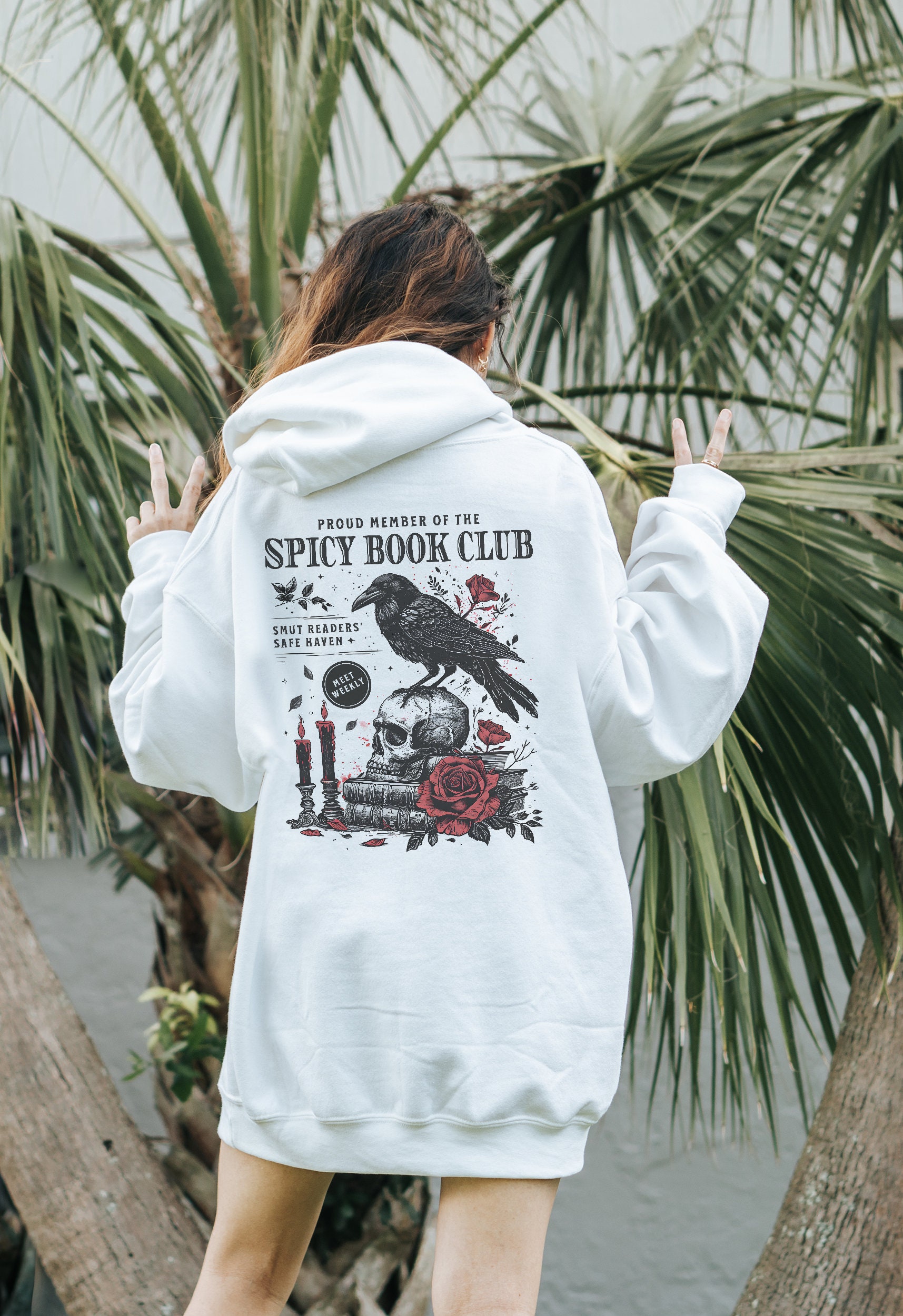 Spicy Book Club Morally Grey Smut Lover Death By Tbr Romantasy Enemies To Lovers Hoodie image 1