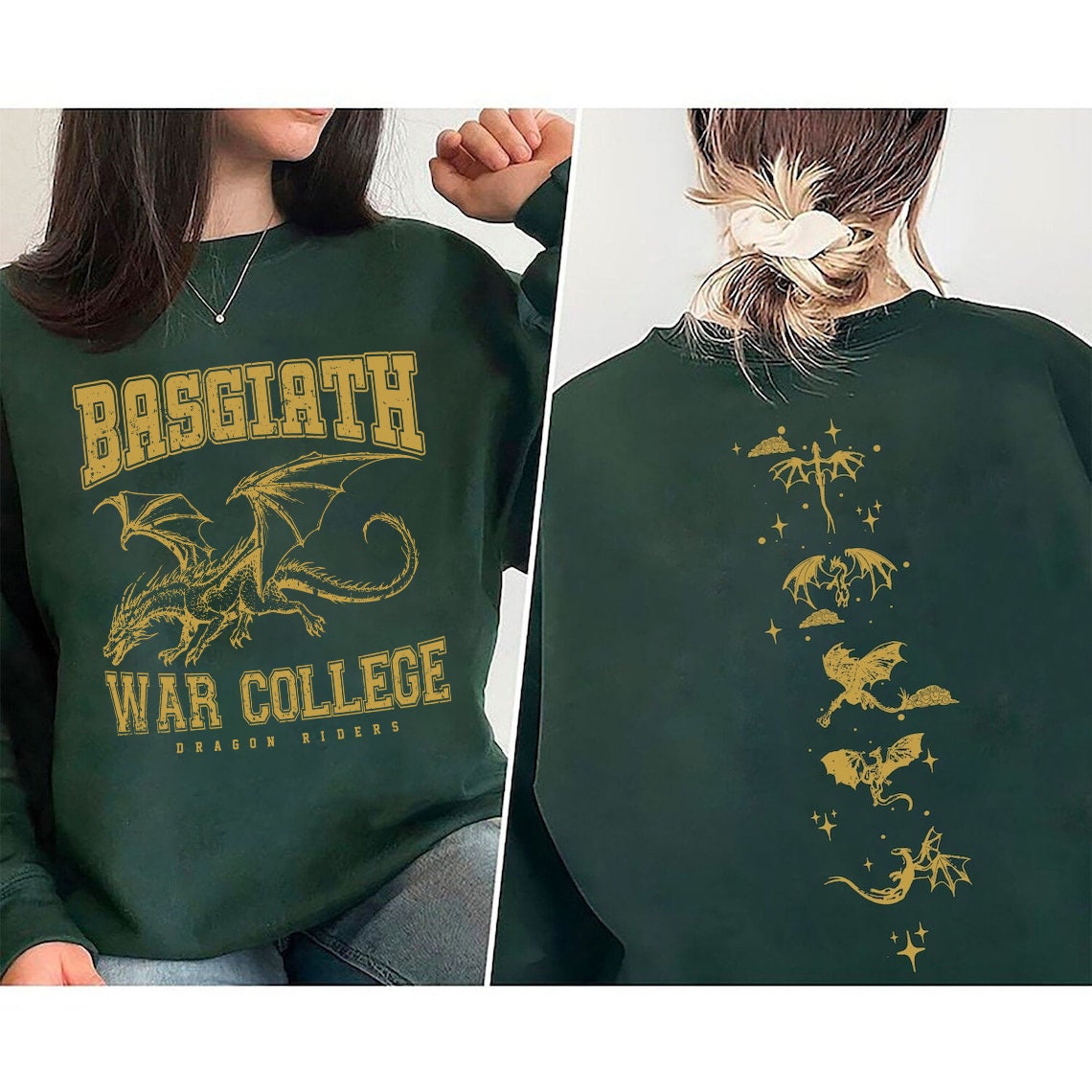 Fourth Wing Basgiath War College Bookish Dragon Rider Sweatshirt image 4