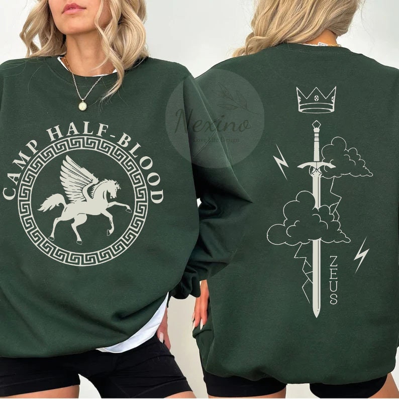 Camp Half Blood Percy Jackson Long Island Sound Olympians Bookish Sweatshirt image 1