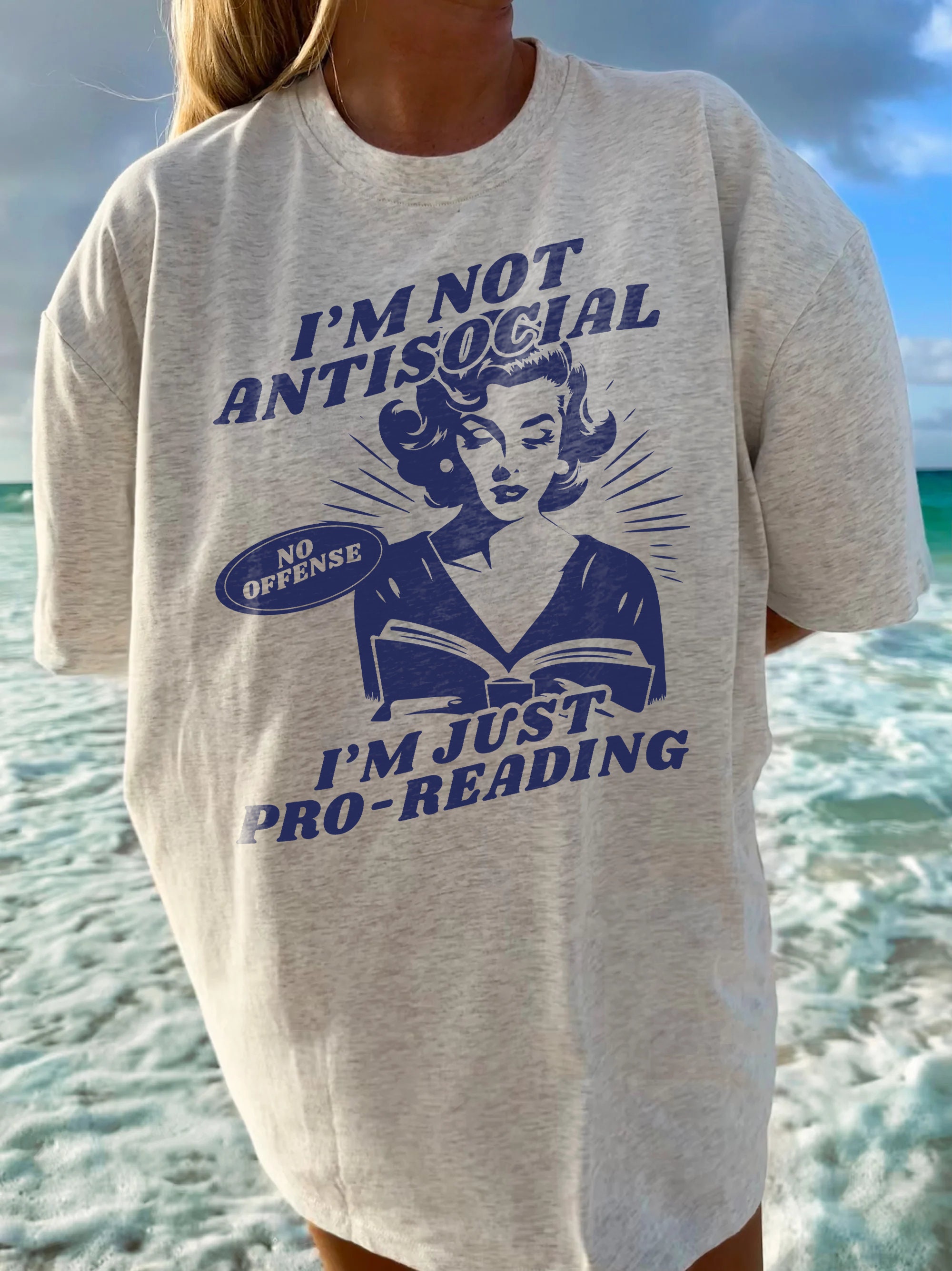 Antisocial Reading Funny Reader Book Addict Lover Spicy Dark Romance Smut Shirt image 4