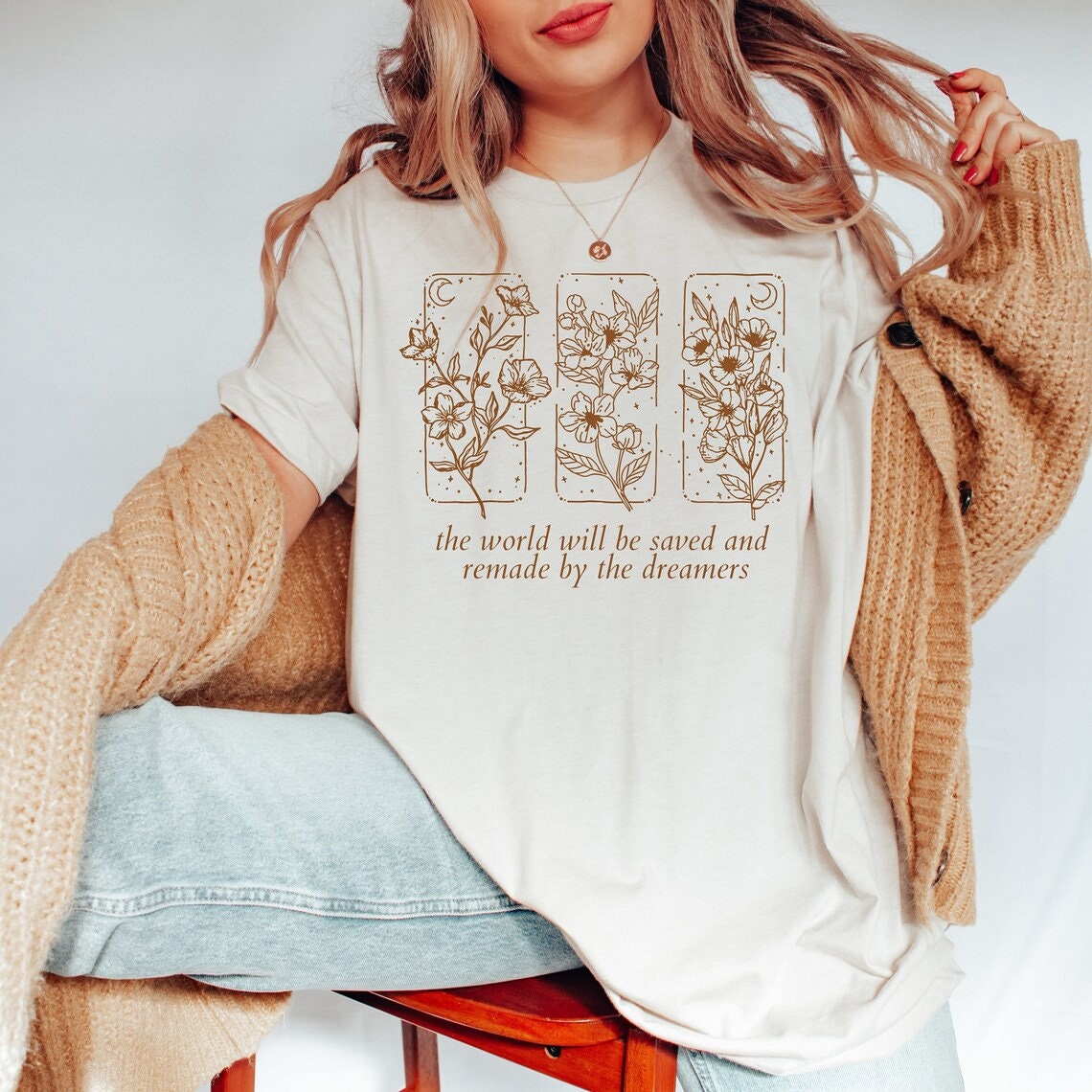 Dark Academia TOG Bookish Quote Reading Literary Birthday Sister Shirt image 7