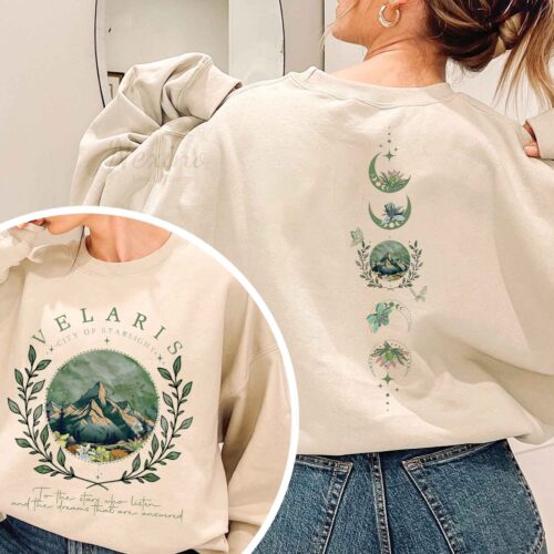 Velaris City Of Starlight ACOTAR The Night Court Rhysand Cassian SJM Book Lover Sweatshirt image 0