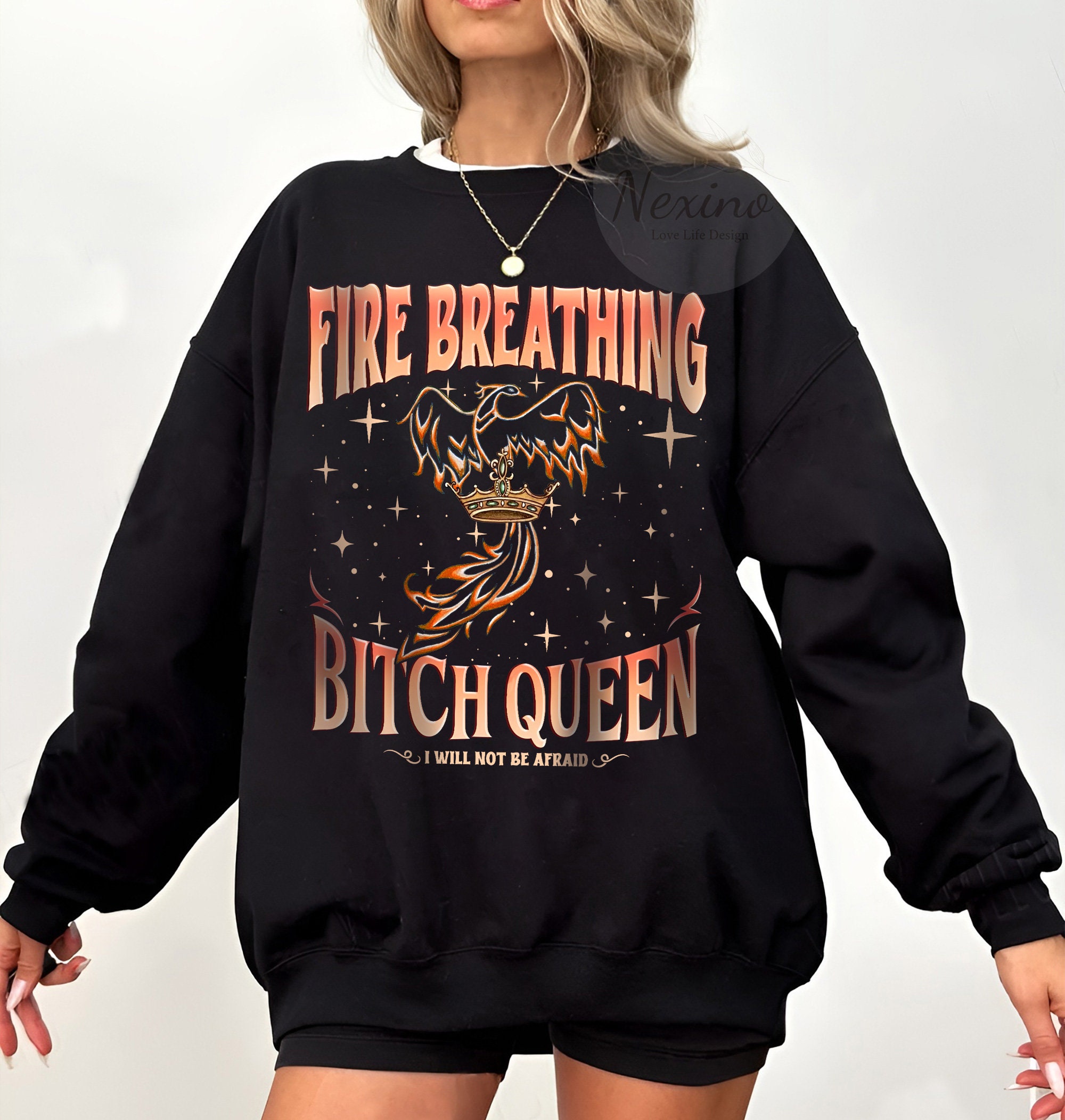 Fireheart Queen Aelin Throne Of Glass Kingsflame The Thirteen Book Lover Sweatshirt image 4