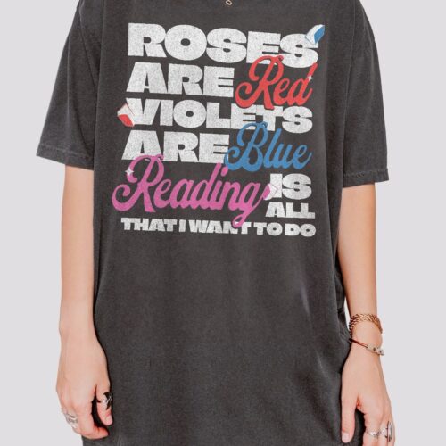 Rhyming Bookish Funny Reader Addict Lover Her Spicy Dark Romance Smut Club Shirt image 0