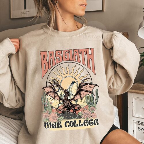 Basgiath War College Fourth Wing Dragon Rider Reader Fantasy Bookish Empyrean Shirt image 0