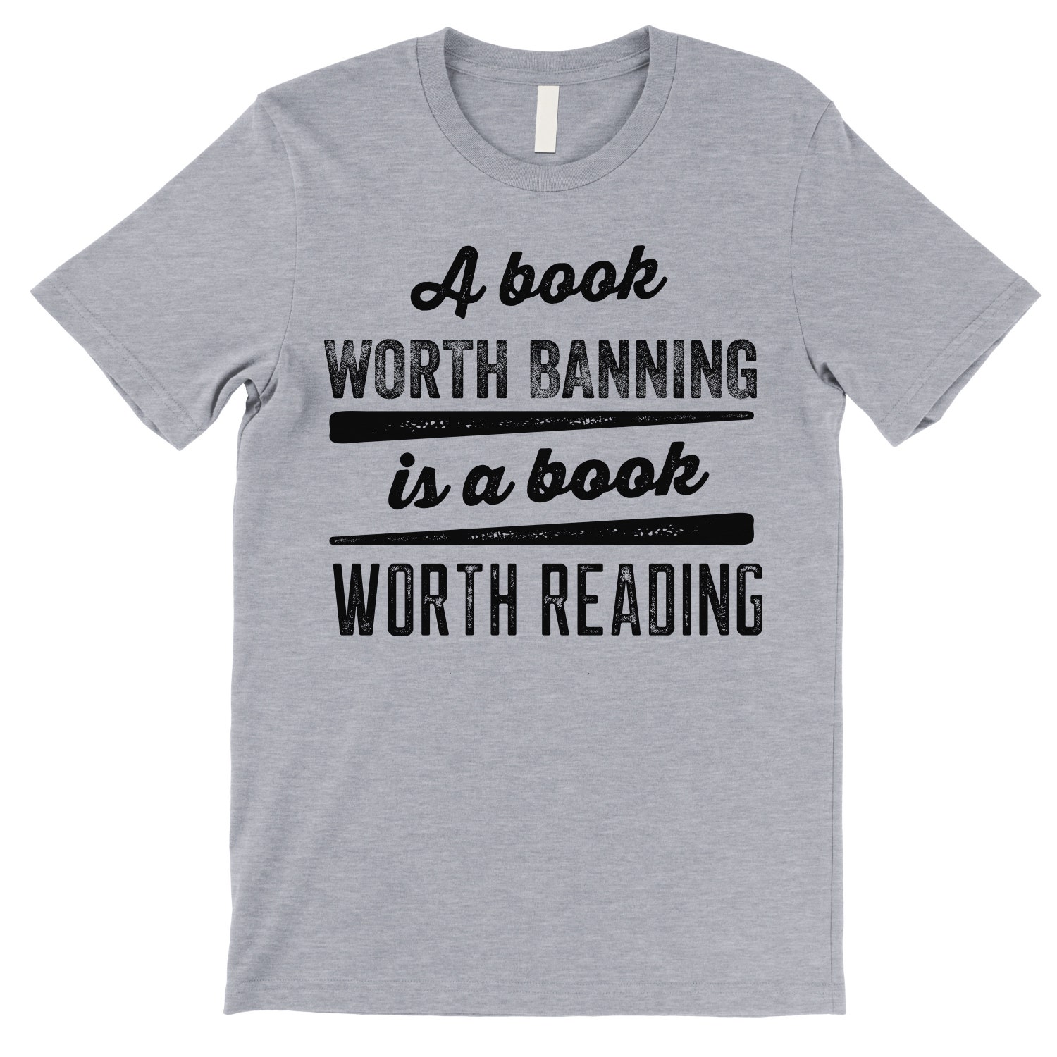 Banned Book Worth Reading T-Shirt Literary Quote Tee Book Lover Gift image 2