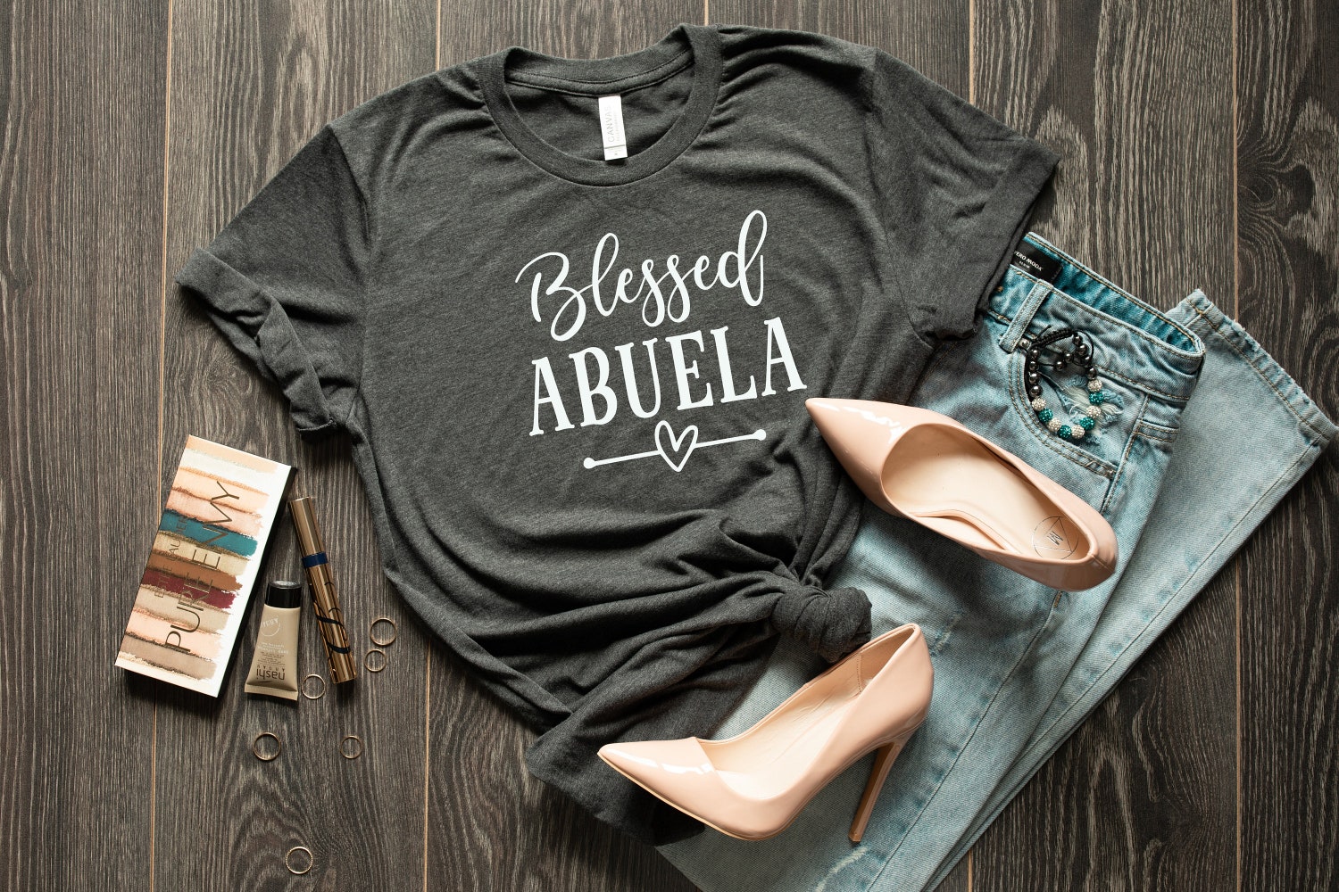 Blessed Abuela Grandma Shirt Nana Mother’s Day Gift Grandmother Shirt for Grandma image 4