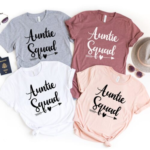 Auntie Squad Shirt Aunt Gifts Pregnancy Announcement Shirt Baby Announcement Sweatshirt image 0