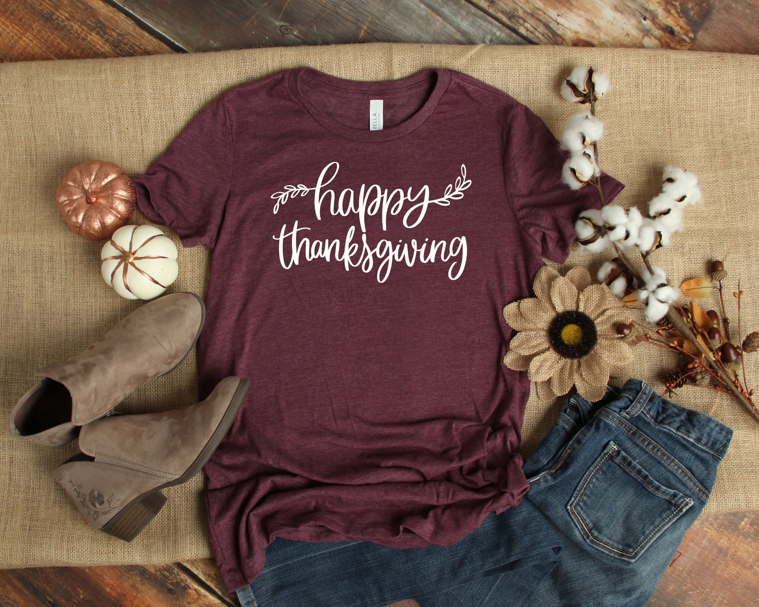 Happy Thanksgiving Shirt Cute Fall Autumn Shirt Funny Pumpkin Day T-Shirt for Thanksgiving Day image 2