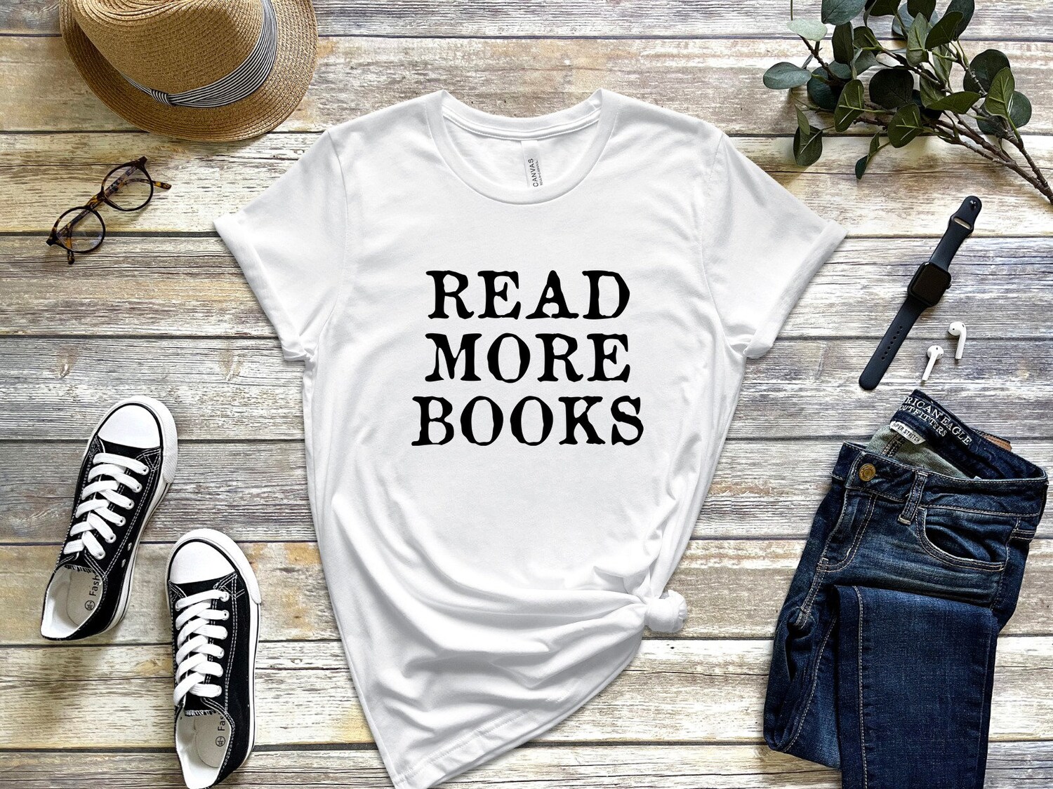 Read More Books T-Shirt It's A Good Day to Read Reading Week Teacher Librarian Tee image 1