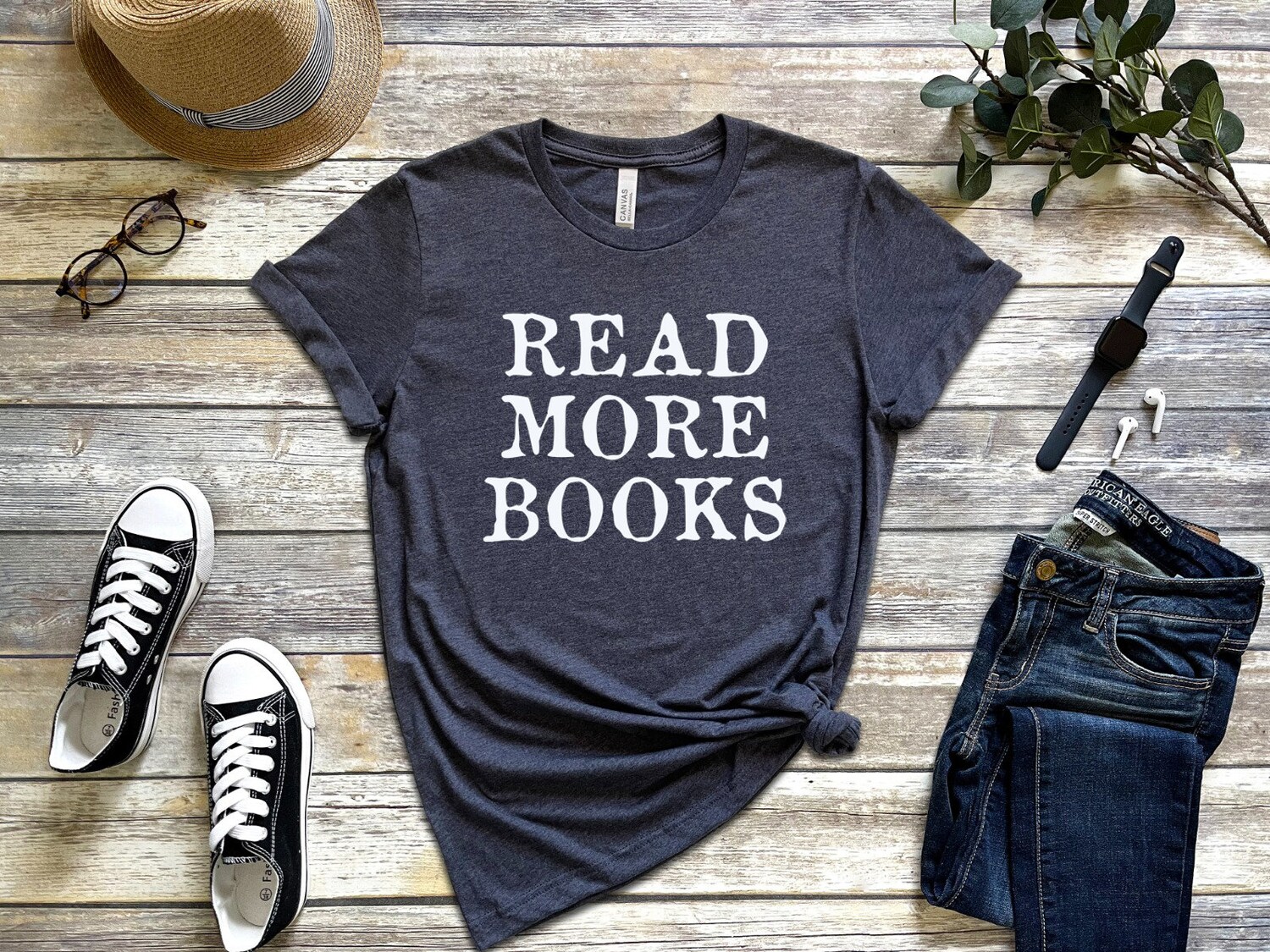 Read More Books T-Shirt It's A Good Day to Read Reading Week Teacher Librarian Tee image 4