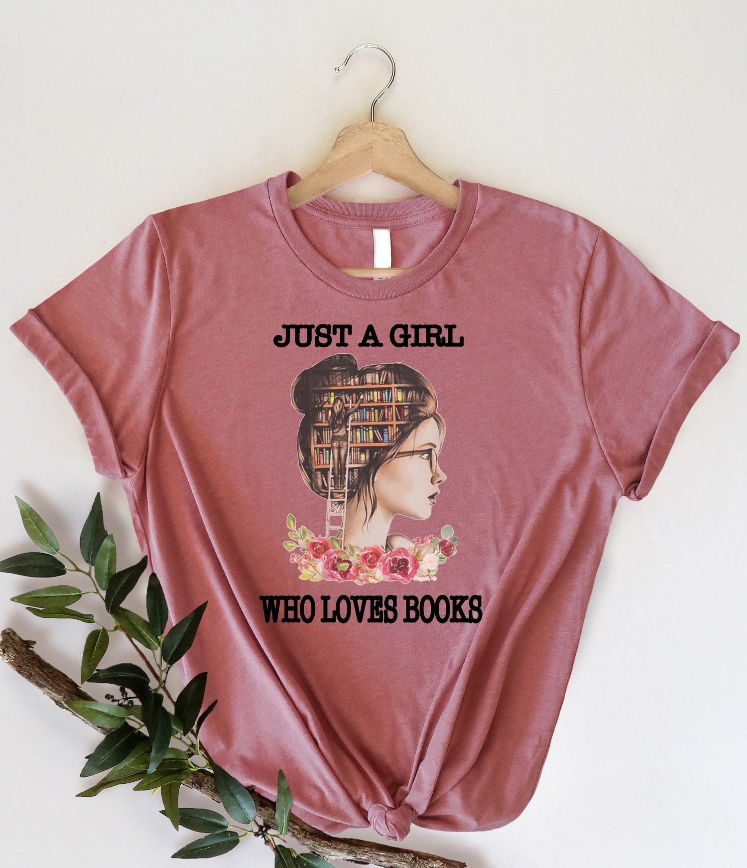 Women's Floral Book Lover Shirt Perfect Gift for Her Bookish Librarian Reading Tee image 3