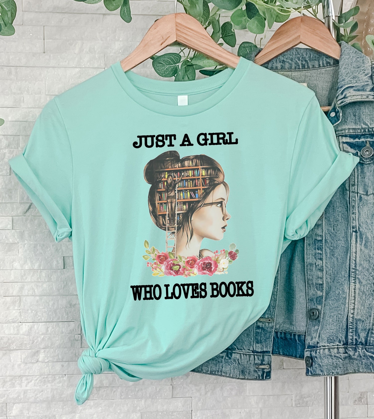 Women's Floral Book Lover Shirt Perfect Gift for Her Bookish Librarian Reading Tee image 4