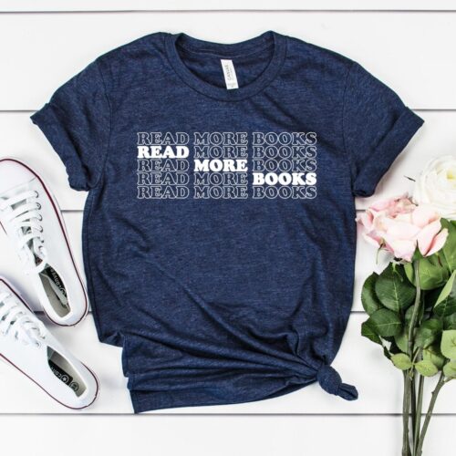 Library T-Shirt for Bookworms and Librarians Reading Shirt Book Lover Gift Read More Books image 0