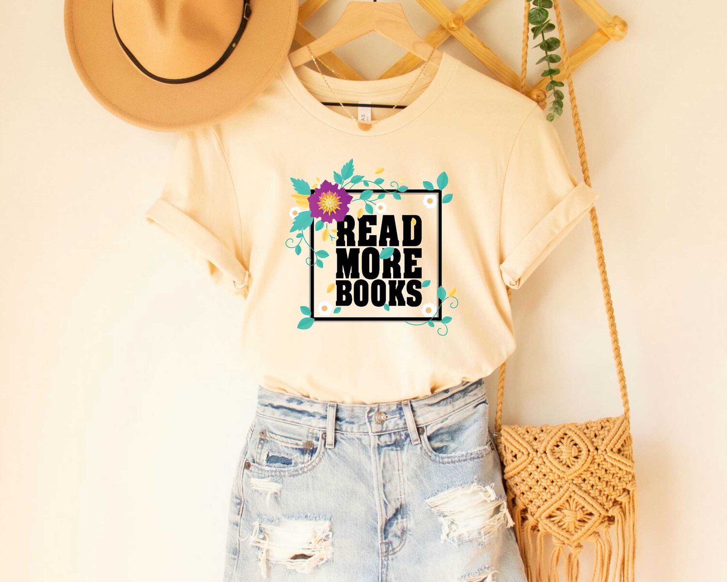 Read More Books Floral Shirt Reading Specialist Librarian Tee Book Lover Gift image 2