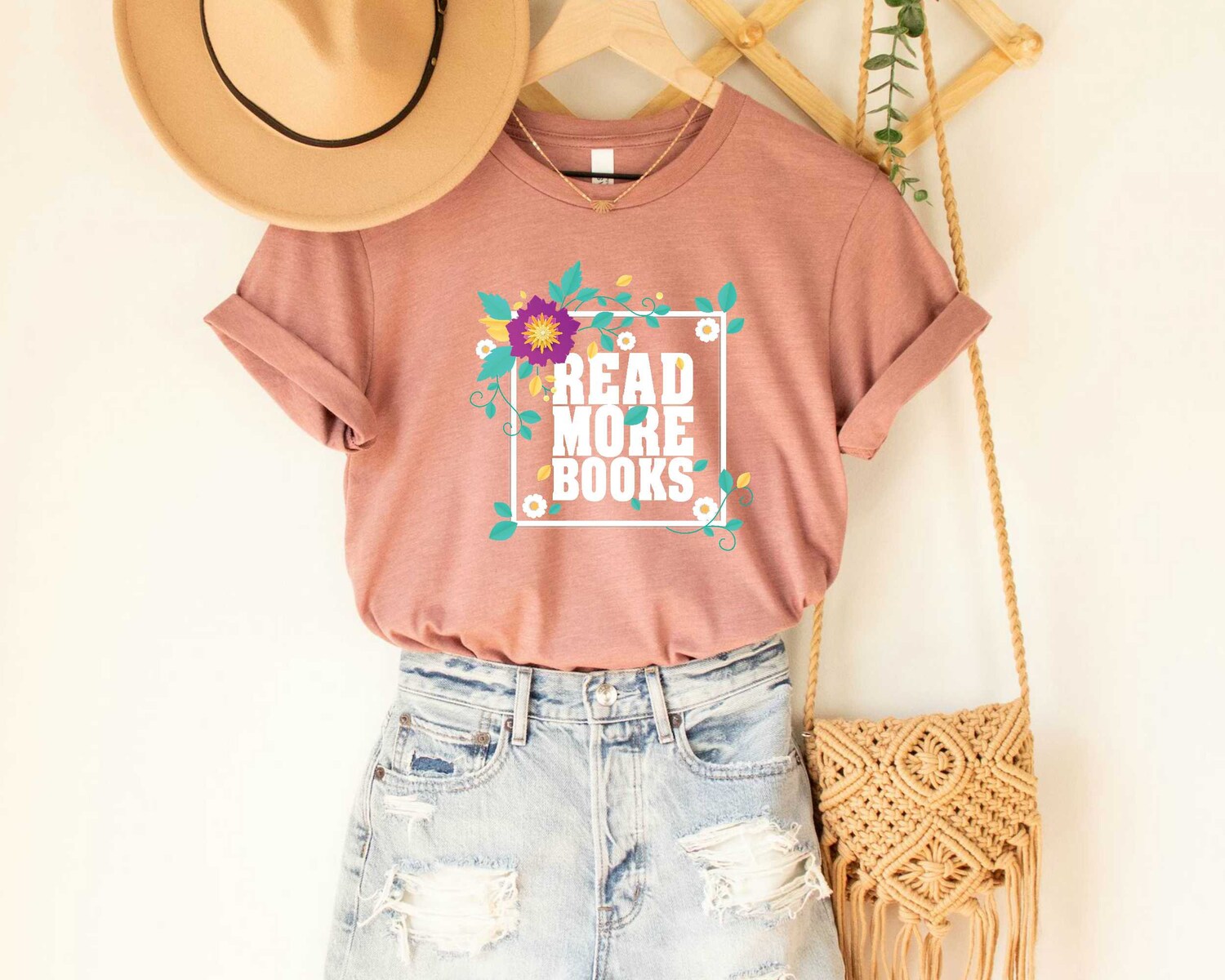 Read More Books Floral Shirt Reading Specialist Librarian Tee Book Lover Gift image 5