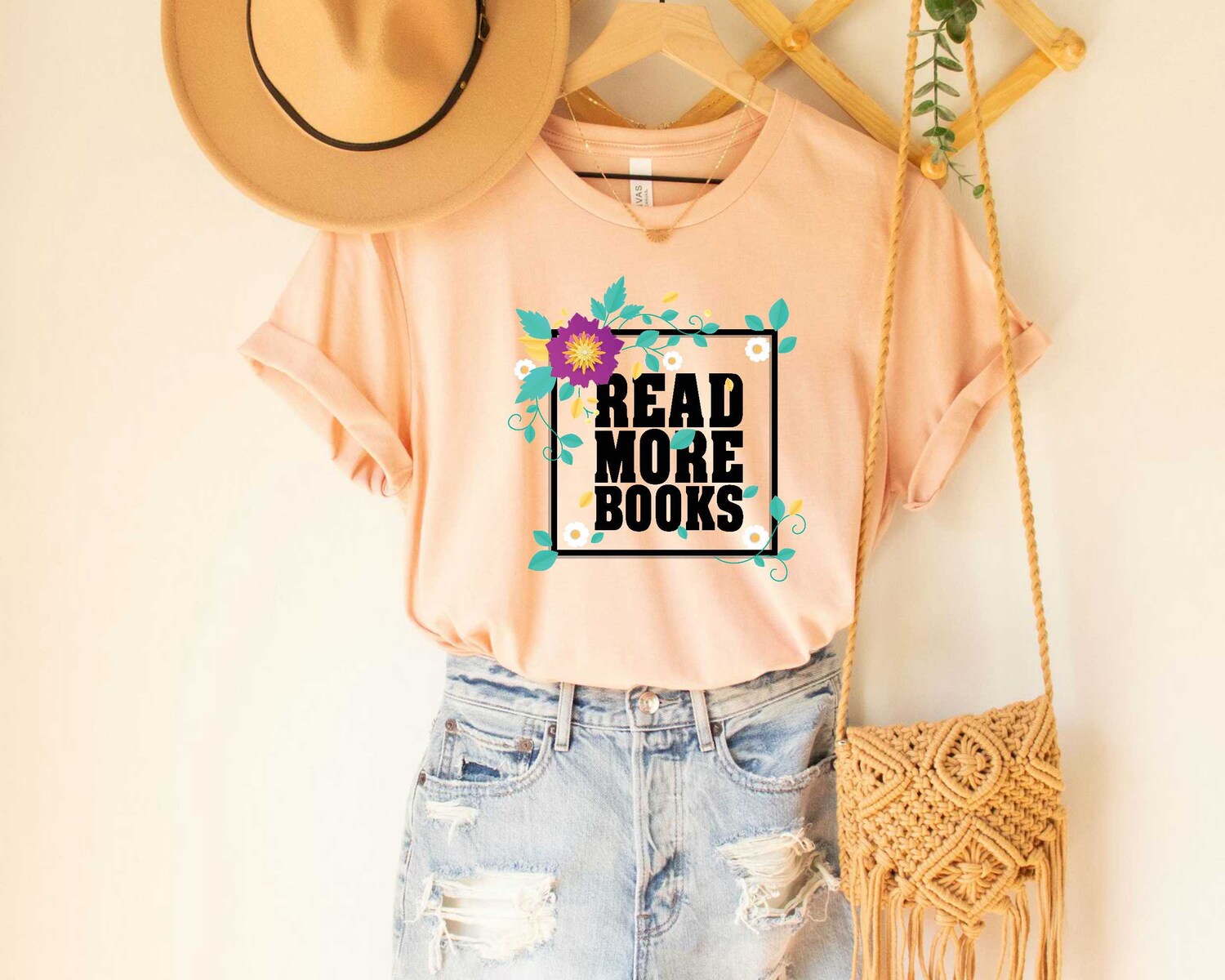 Read More Books Floral Shirt Reading Specialist Librarian Tee Book Lover Gift image 1