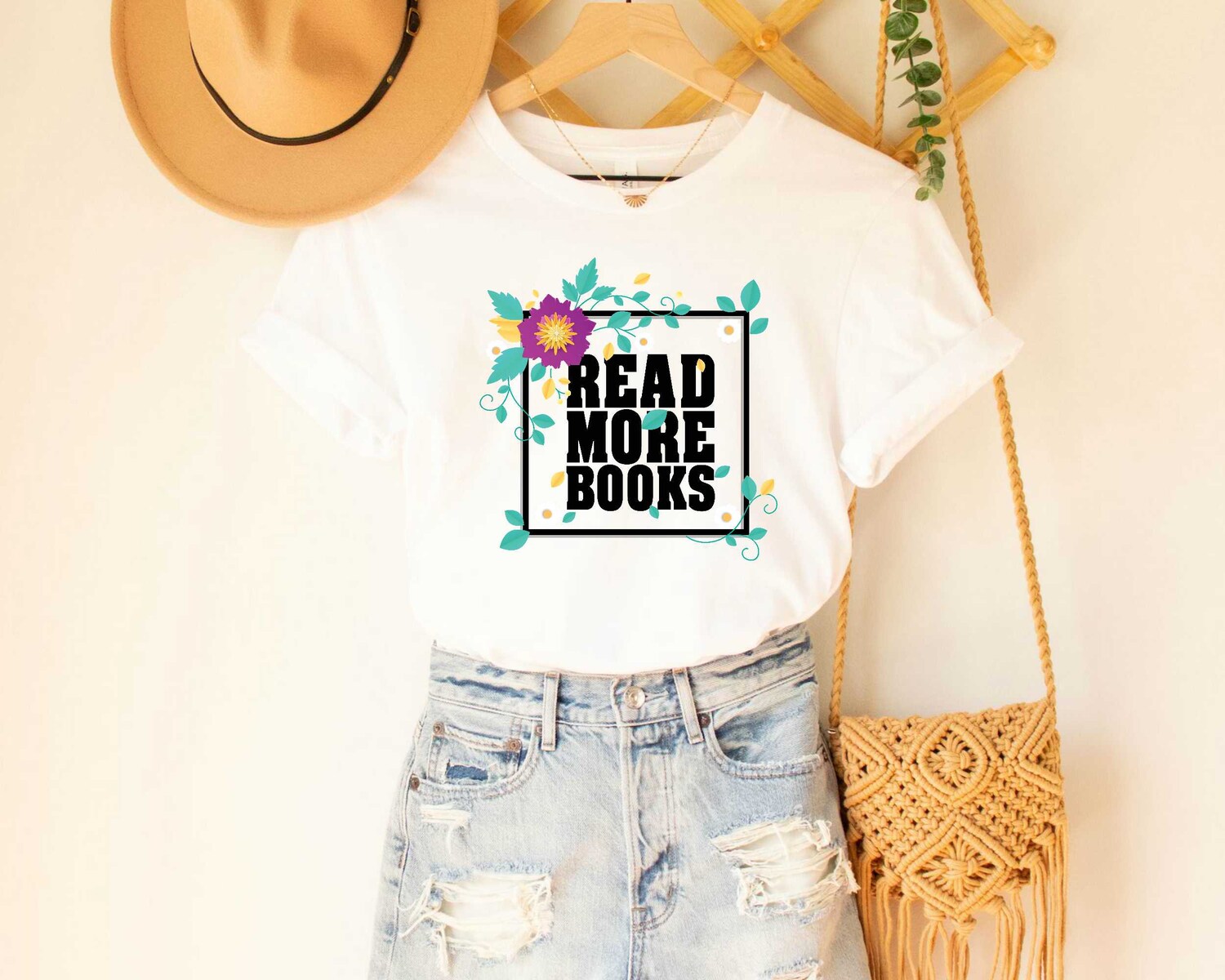 Read More Books Floral Shirt Reading Specialist Librarian Tee Book Lover Gift image 3