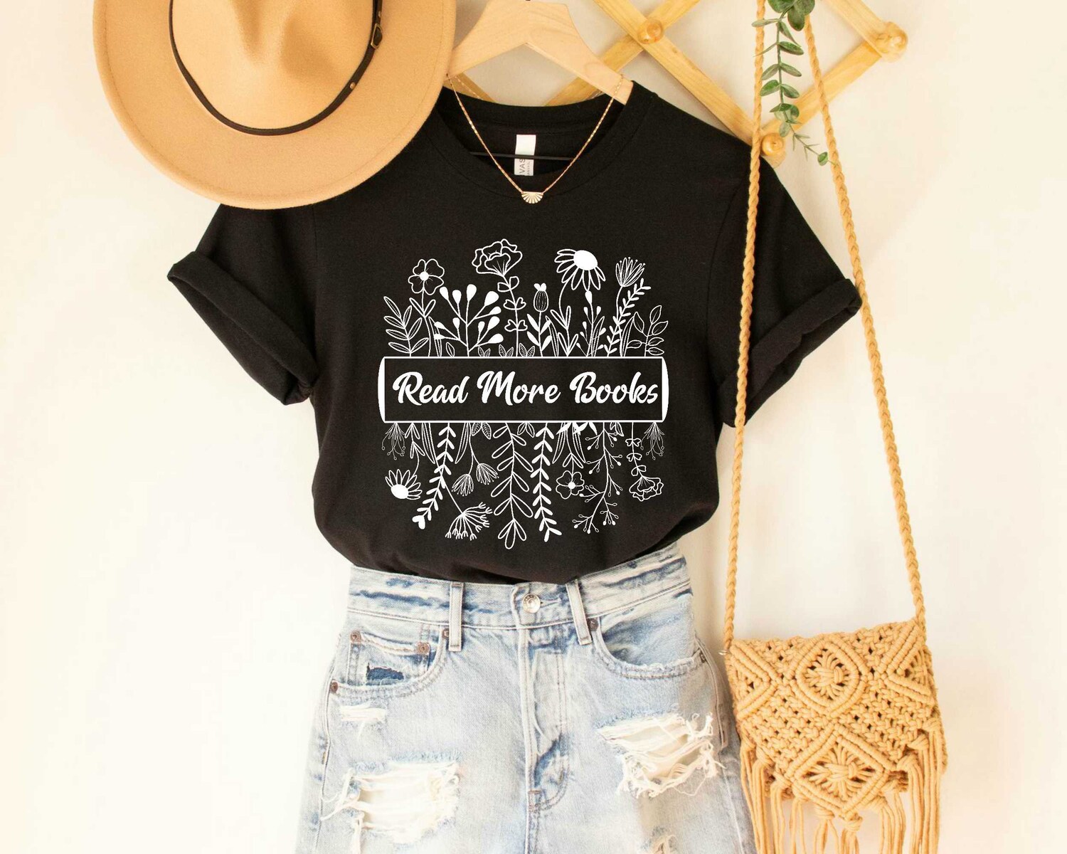 Read More Books Floral Shirt Cute Reader Top Bookish Graphic Tee for Book Lovers image 3