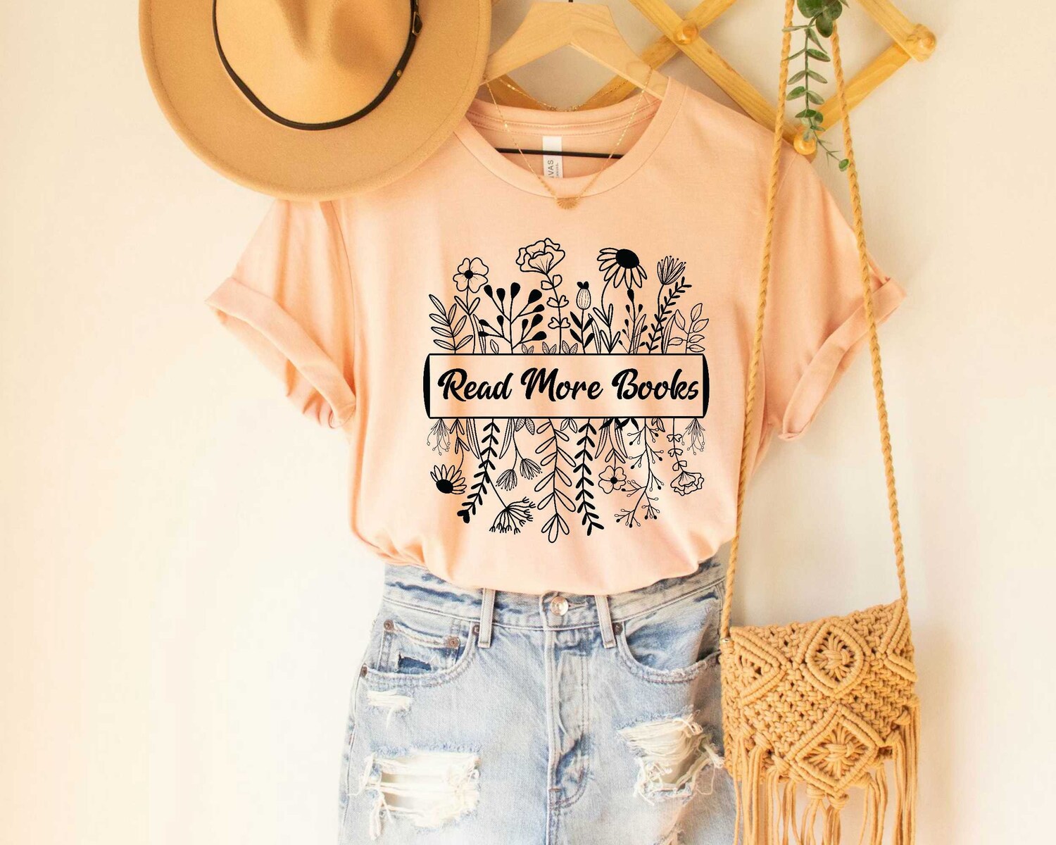 Read More Books Floral Shirt Cute Reader Top Bookish Graphic Tee for Book Lovers image 1