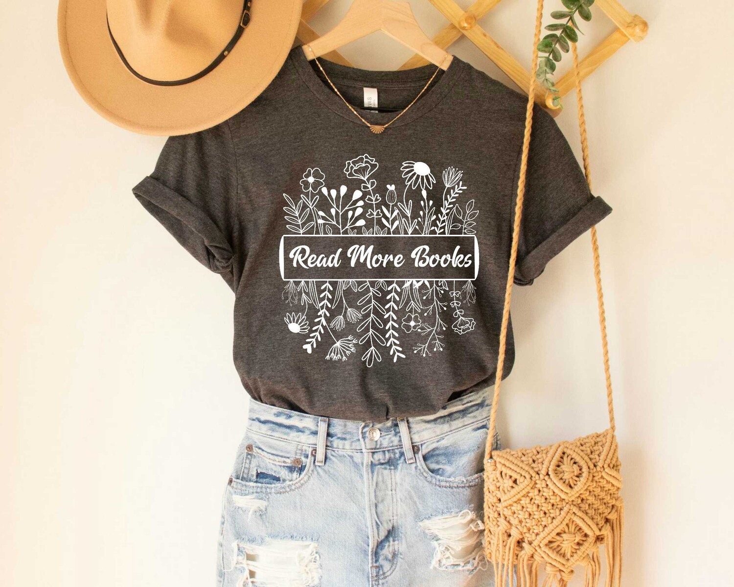 Read More Books Floral Shirt Cute Reader Top Bookish Graphic Tee for Book Lovers image 4