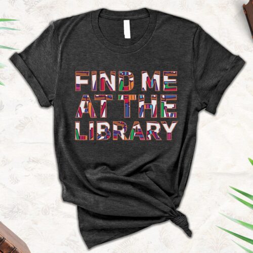 Book Nerd Library T-Shirt Funny Bookworm Shirt Librarian Gift Book Lover Tee image 0