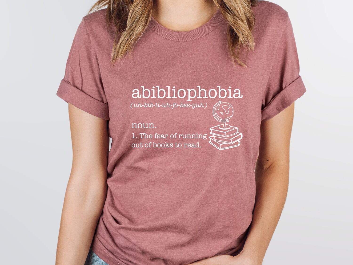 Book Lover Shirt Abibliophobia Reading T-shirt Book Club Tee Bookish Gift for Kids image 4