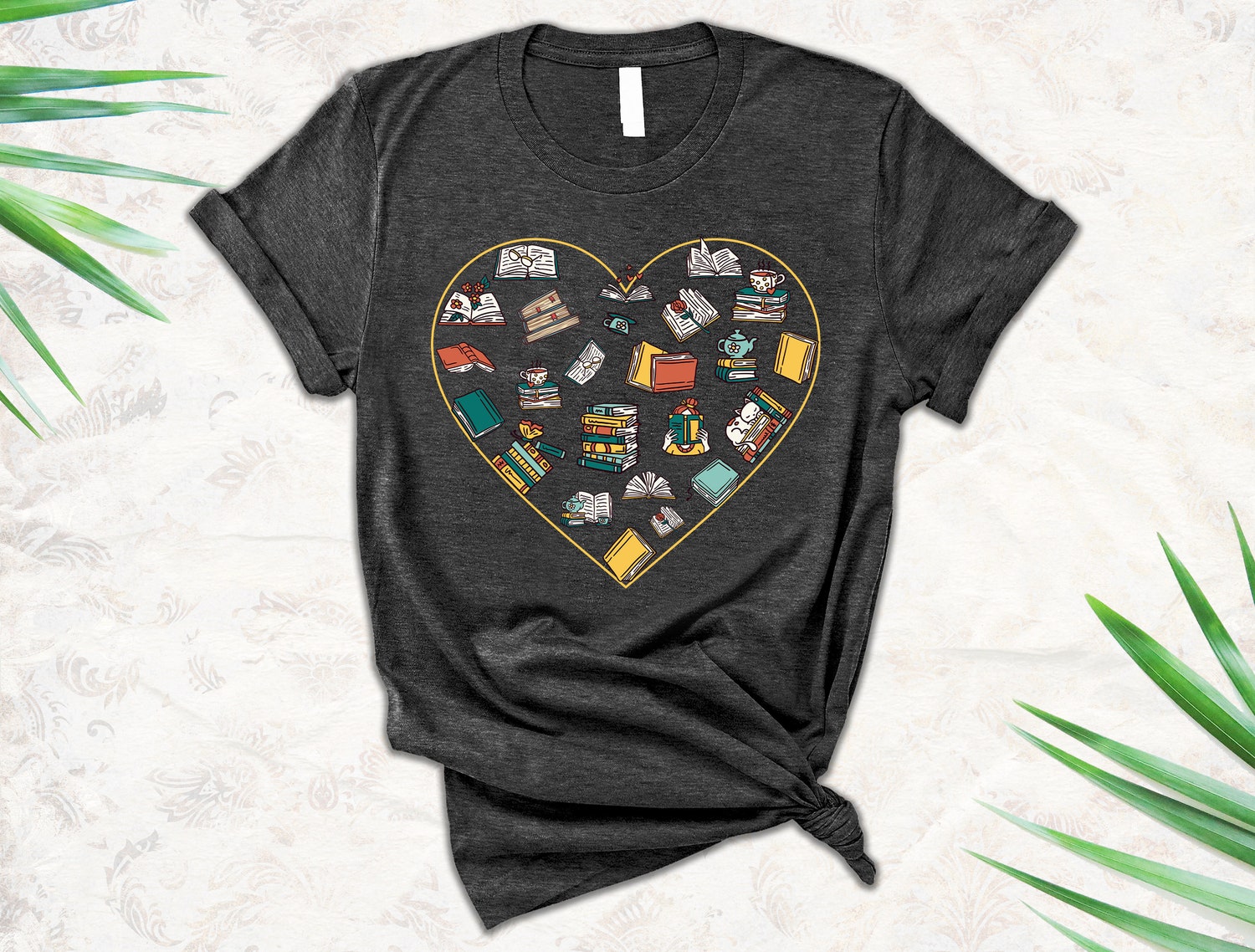 Book Lover T-Shirt Library Shirt Gift for Readers Book Nerd Tee Reading Enthusiast Shirt image 1